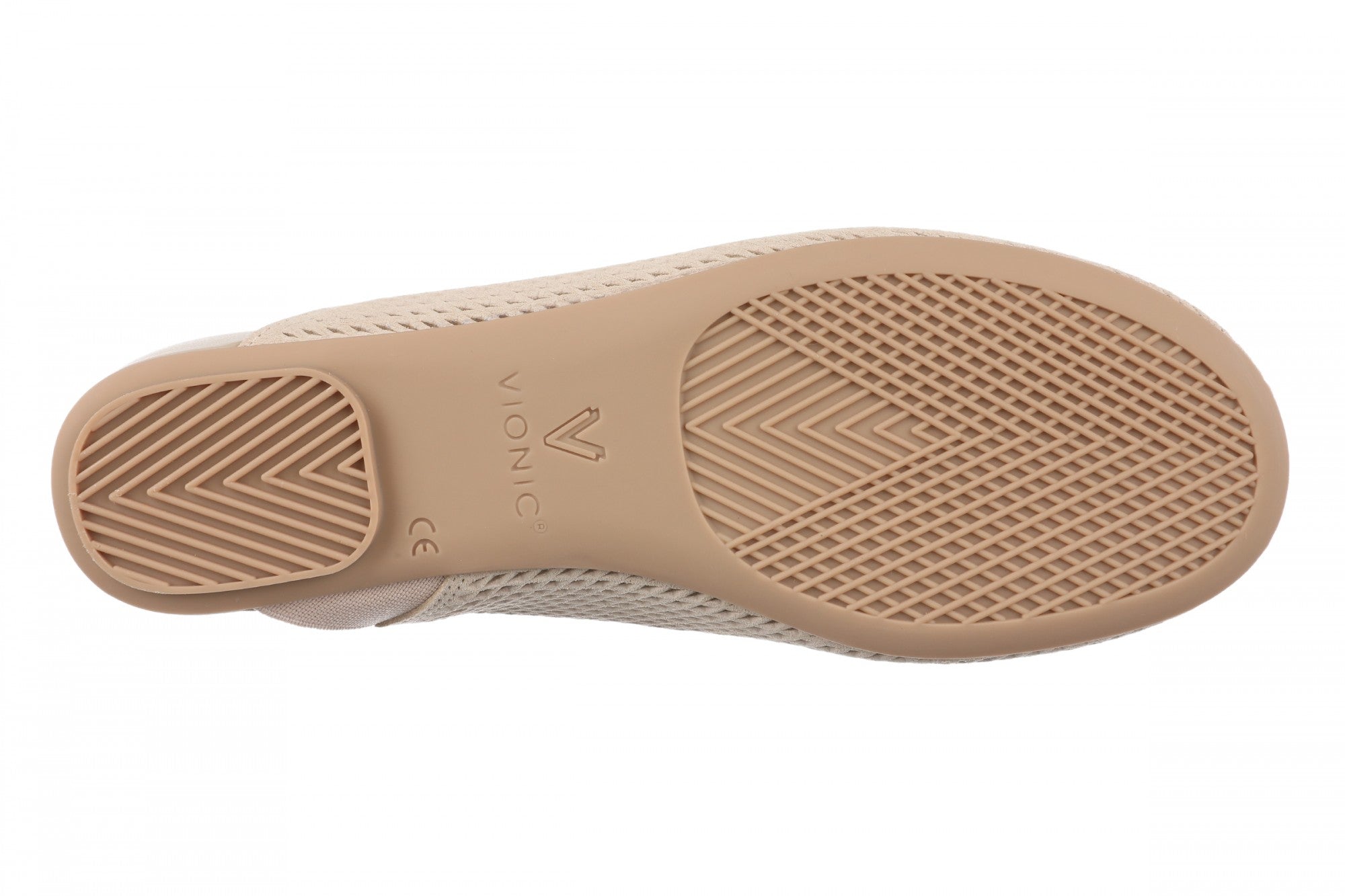 Vionic Opal Perf Women's Comfortable Arch Support Mule - Lucid Beige - Bottom