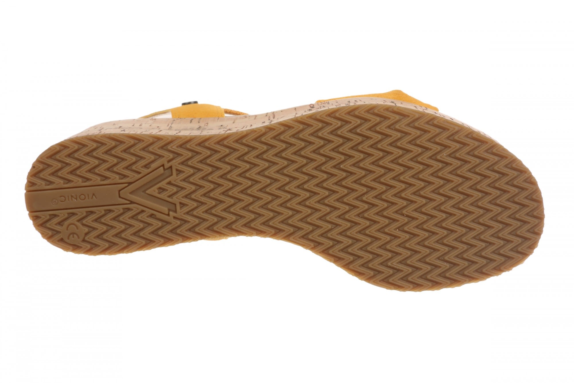 Vionic Darla Women's Espadrille Wedge Sandals with Arch Support - Amber Yellow - Bottom