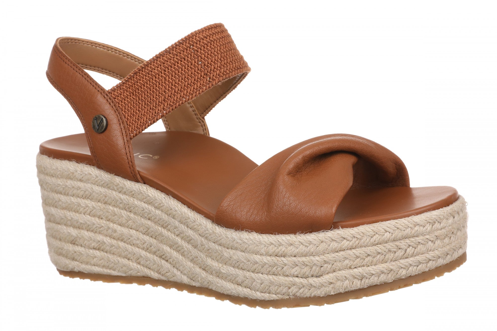 Vionic Darla Women's Espadrille Wedge Sandals with Arch Support in Tan