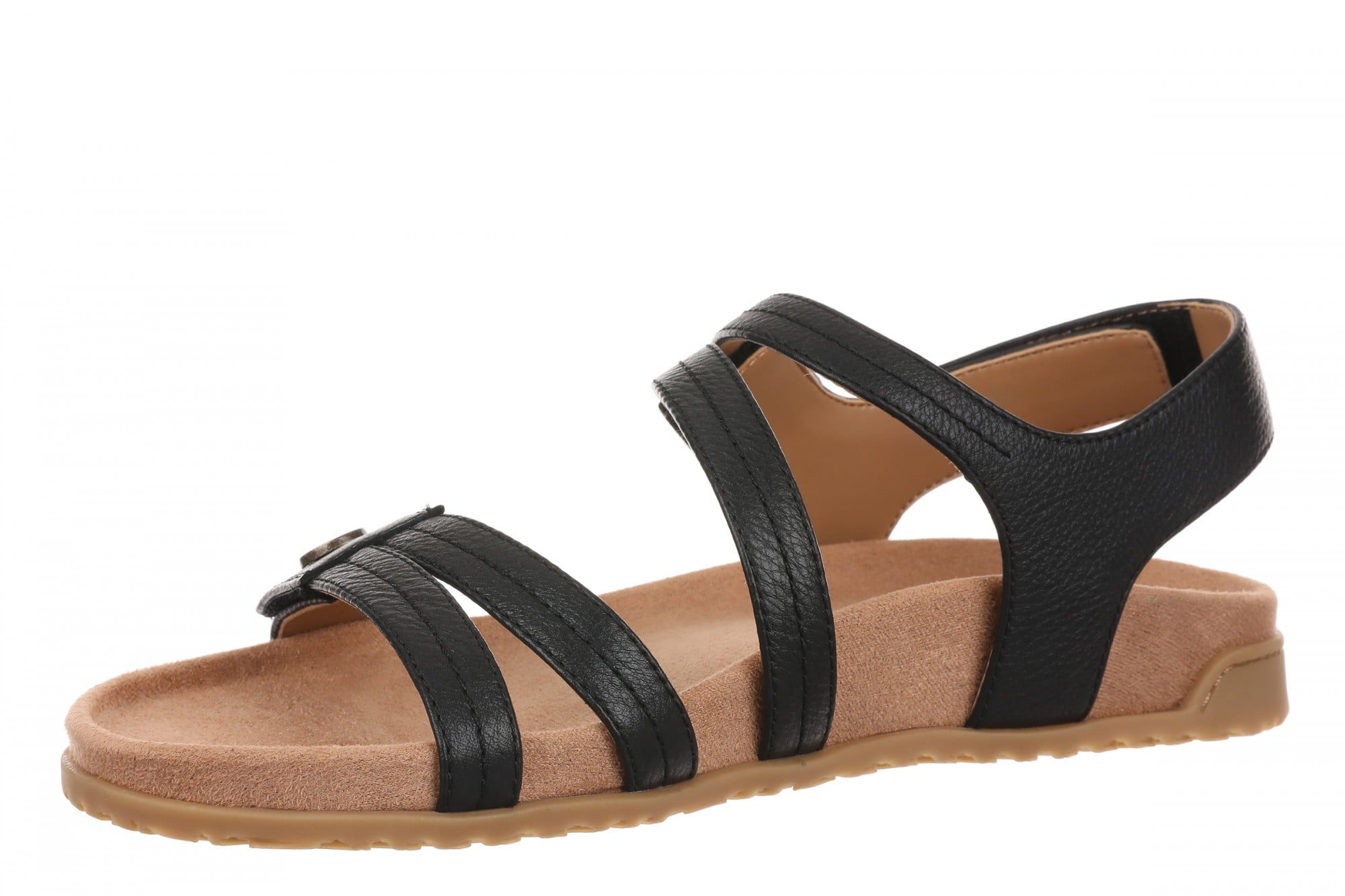 Vionic Essie Arch Support Women's Slide Sandal - Black - Left angle