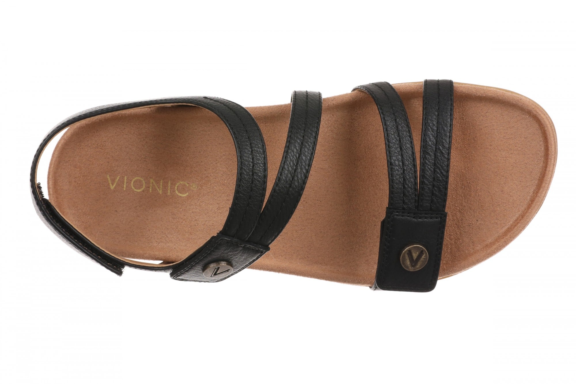 Vionic Essie Arch Support Women's Slide Sandal - Black - Top