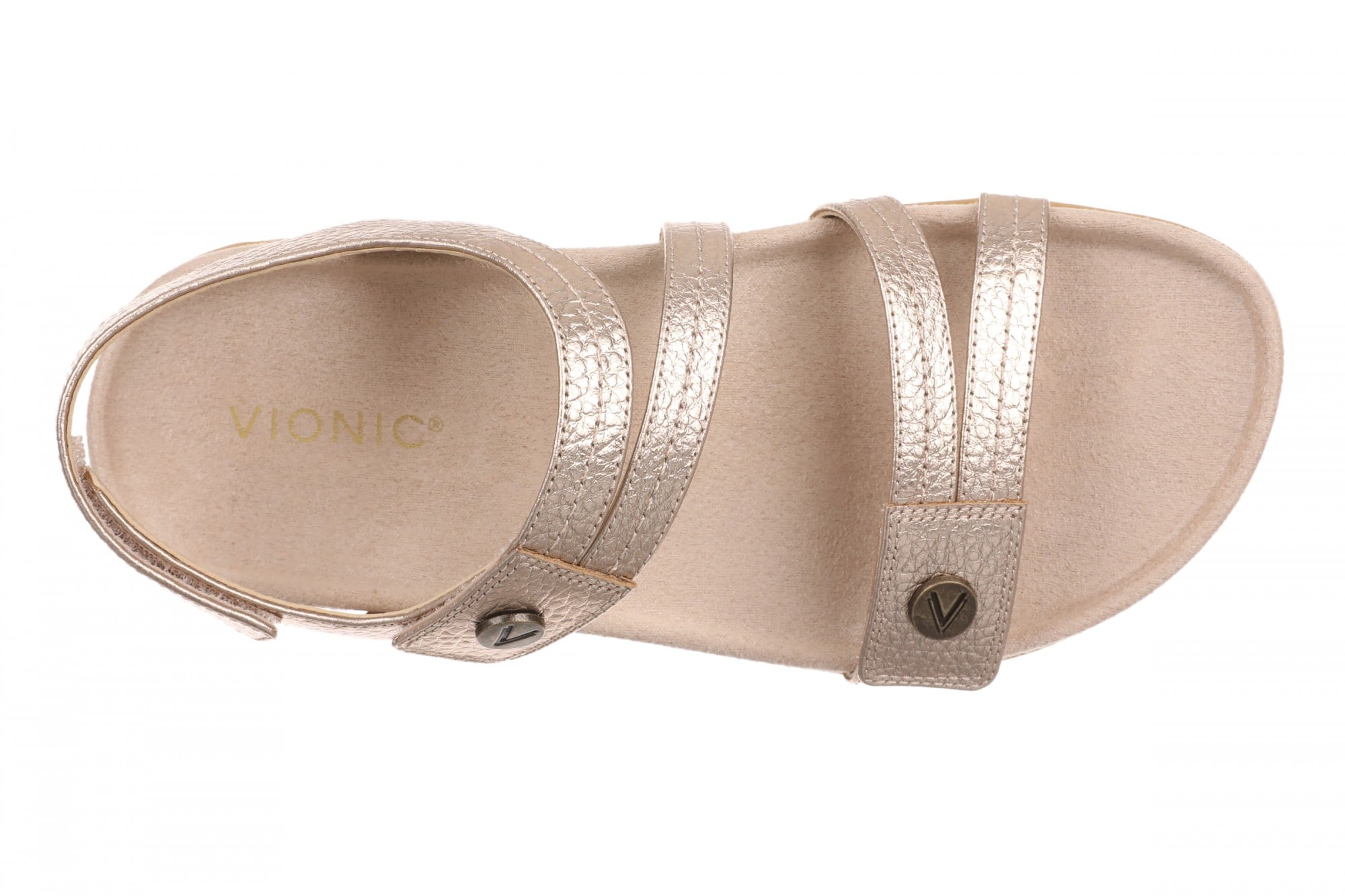 Vionic Essie Arch Support Women's Slide Sandal - Bronze - Top