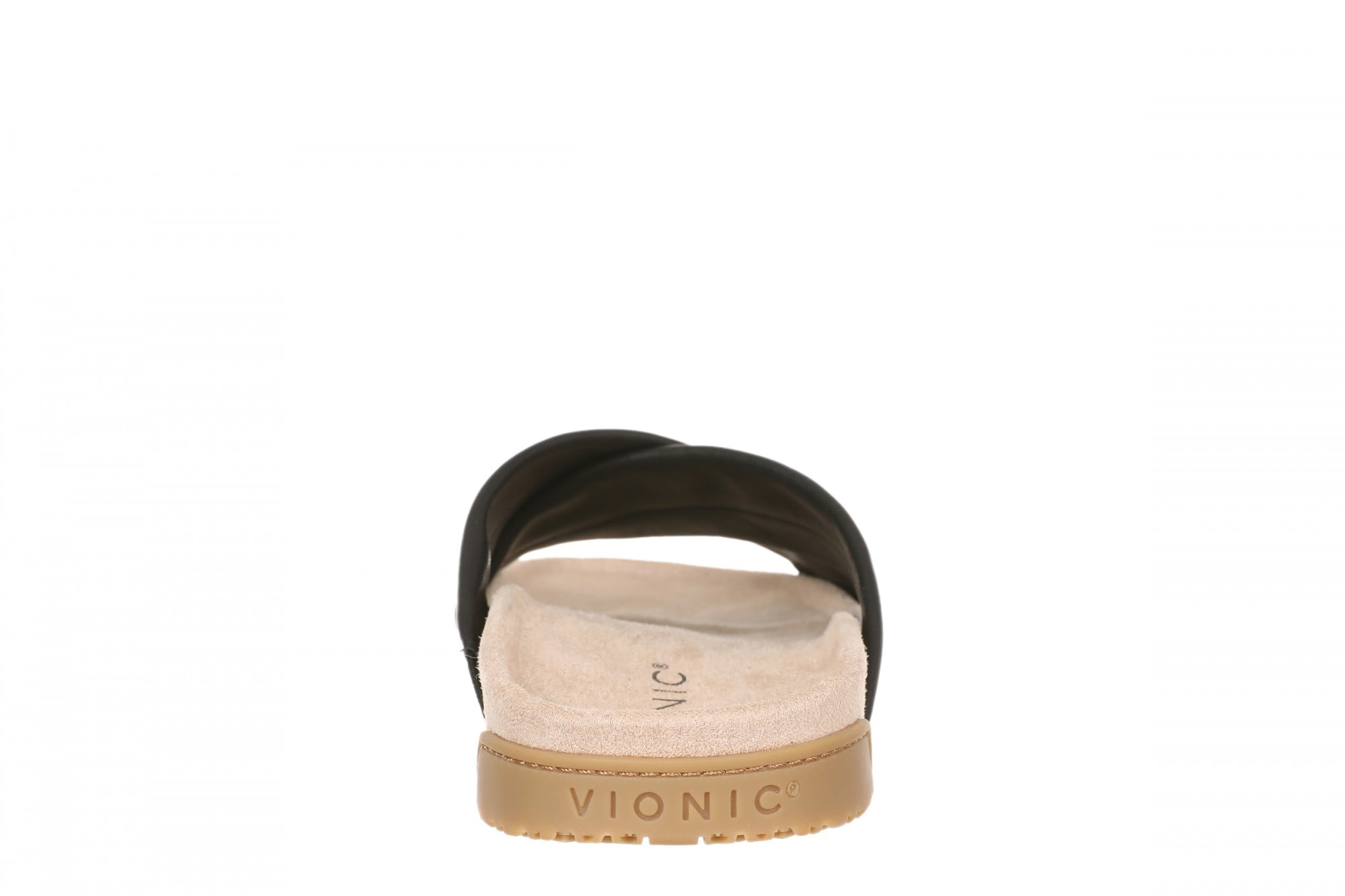 Vionic Etna Women's Comfort Arch Support Slide Sandal - Black - Back
