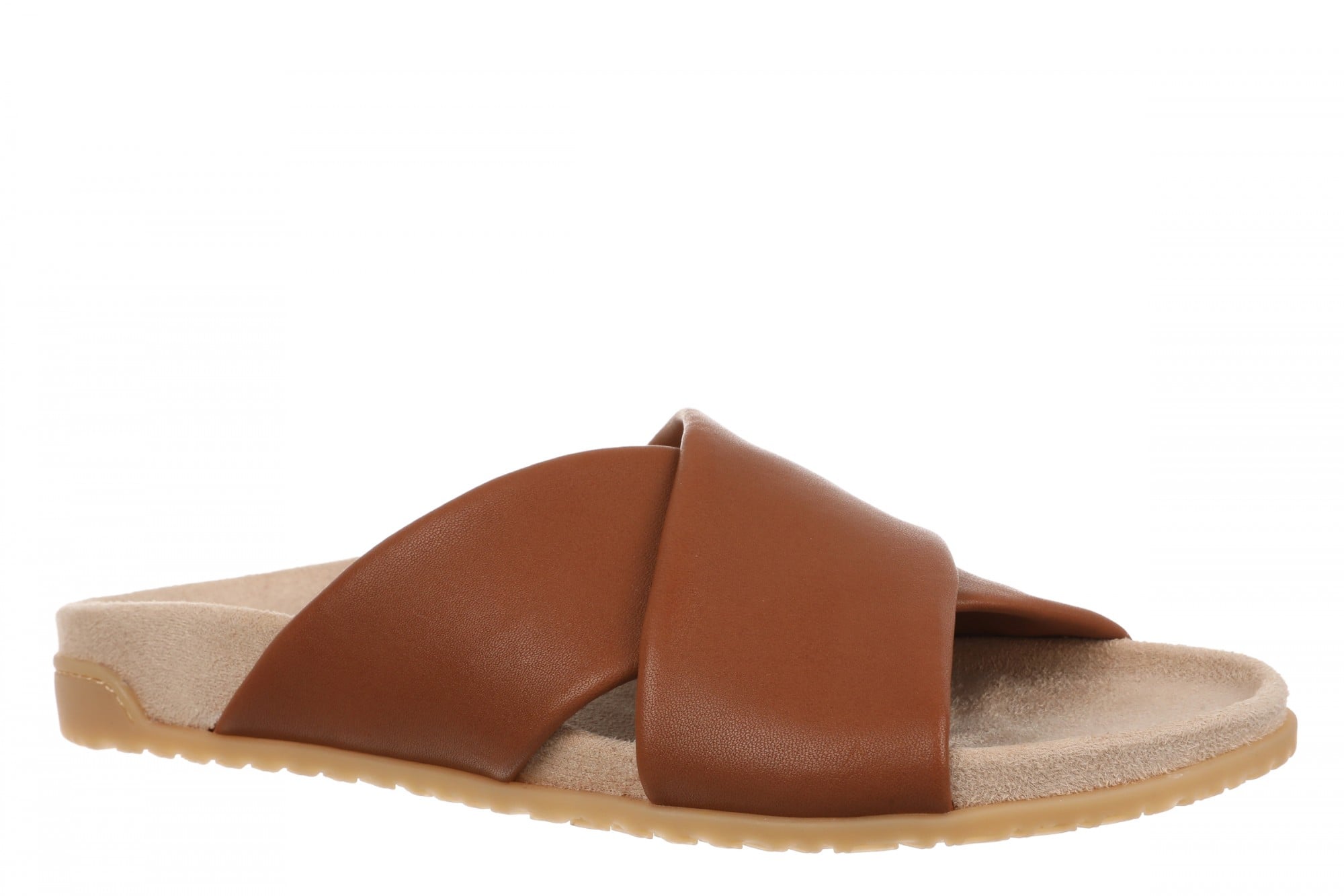 Vionic Etna Women's Comfort Arch Support Slide Sandal in Tan
