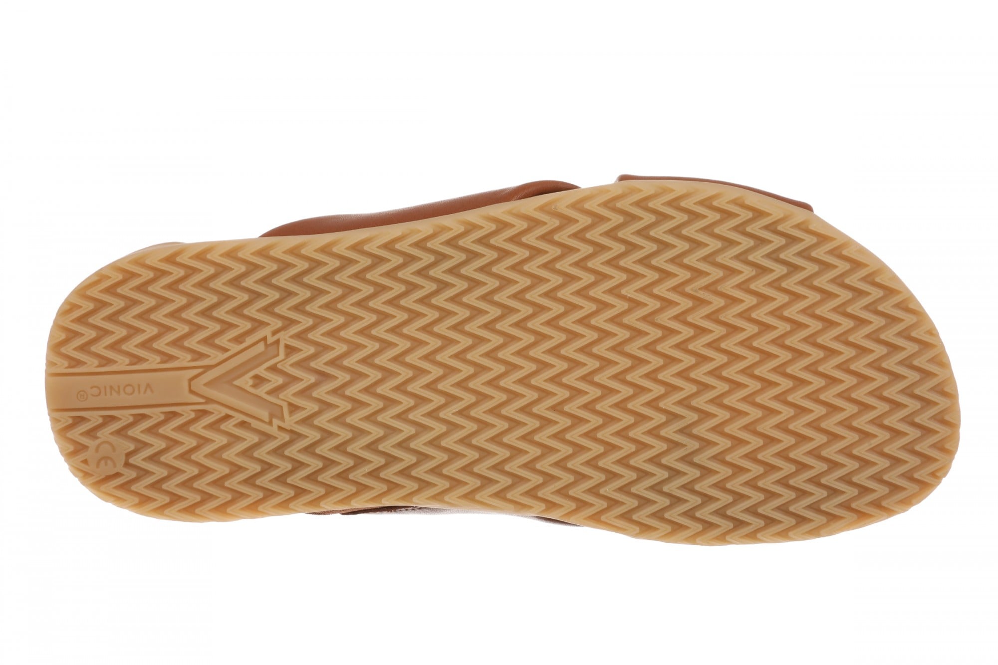 Vionic Etna Women's Comfort Arch Support Slide Sandal - Tan - Bottom