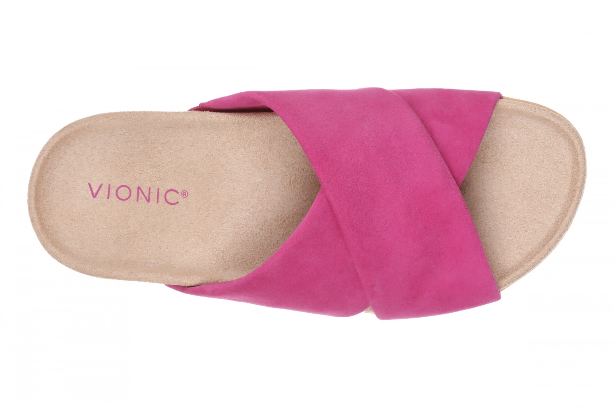 Vionic Etna Women's Comfort Arch Support Slide Sandal - Rose Violet - Top