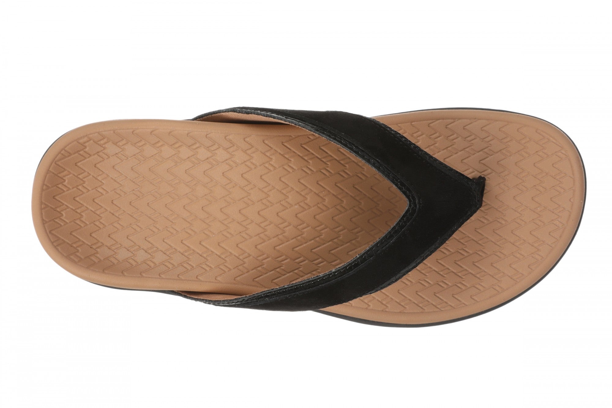 Vionic Tava Orthotic Thong Sandal - Women's Sandal - Black - Top