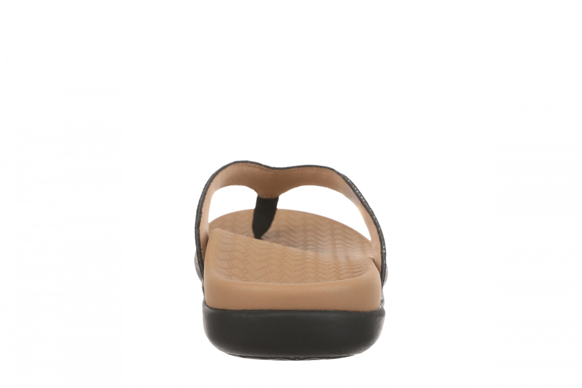 Vionic Tava Orthotic Thong Sandal - Women's Sandal - Black - Back