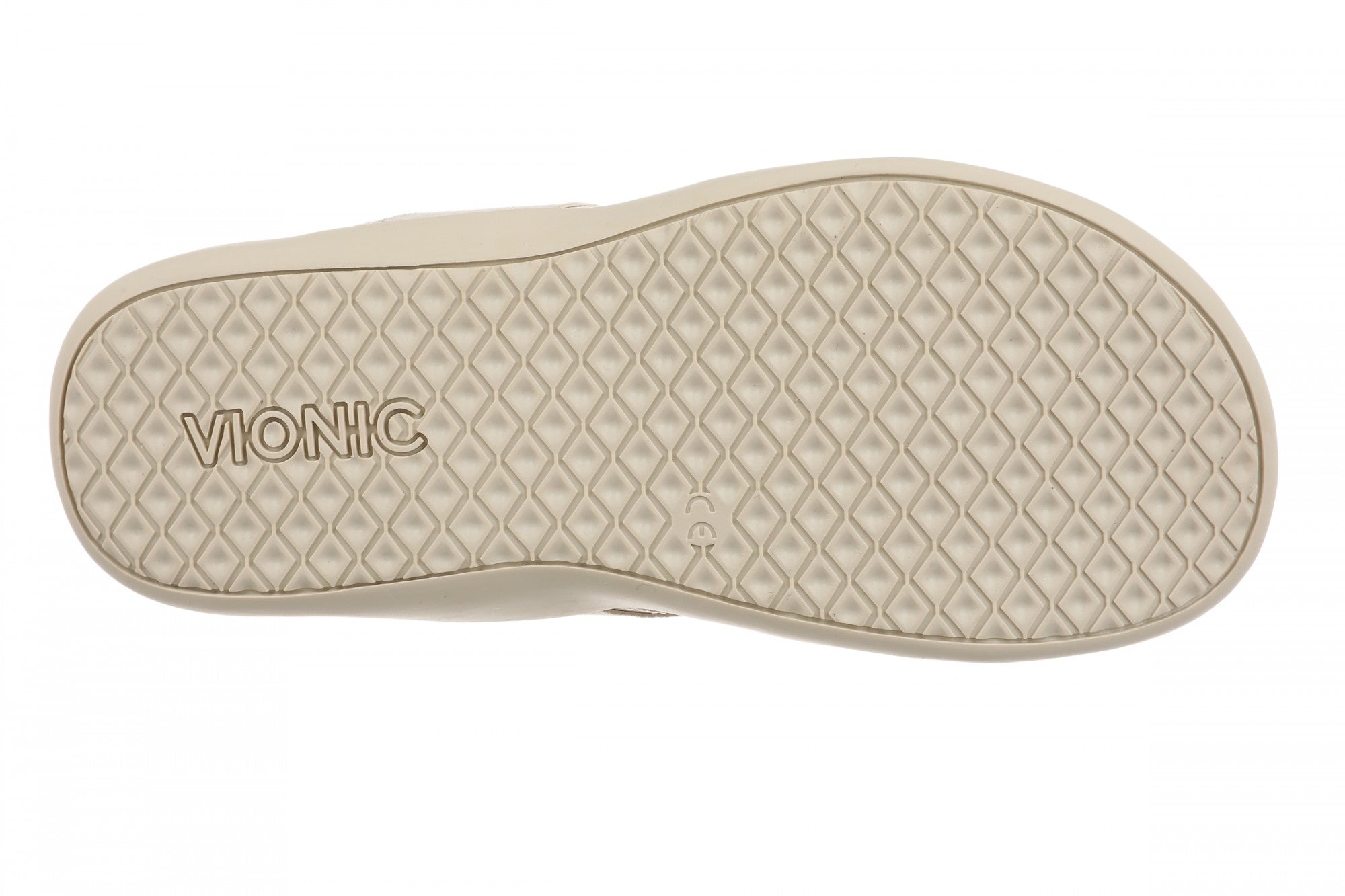 Vionic Tava Orthotic Thong Sandal - Women's Sandal - Cream - Bottom