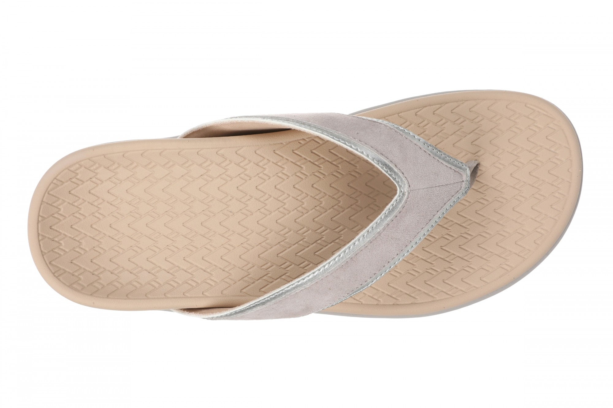 Vionic Tava Orthotic Thong Sandal - Women's Sandal - Opal Grey - Top