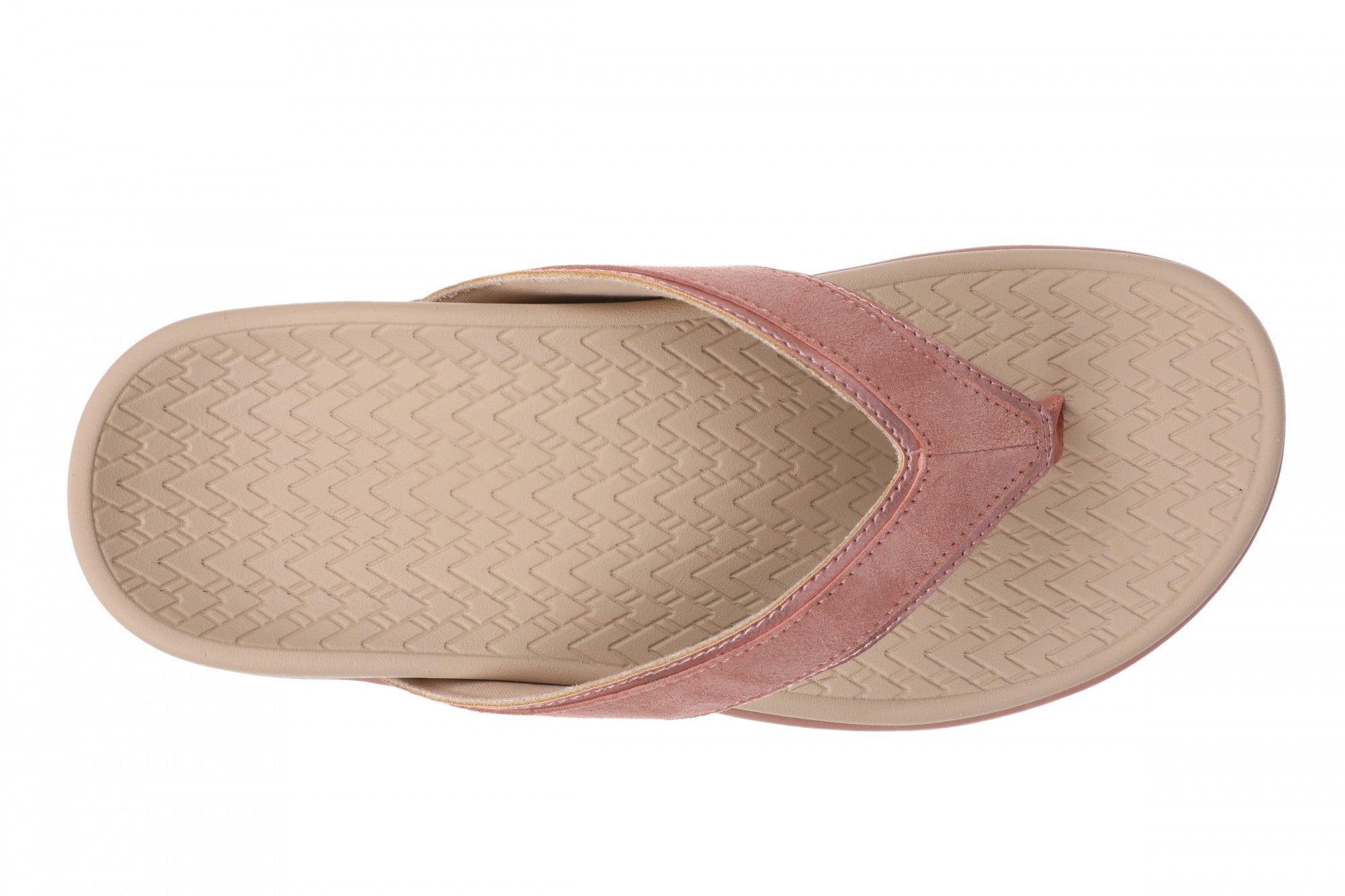 Vionic Tava Orthotic Thong Sandal - Women's Sandal - Cinder Rose - Top