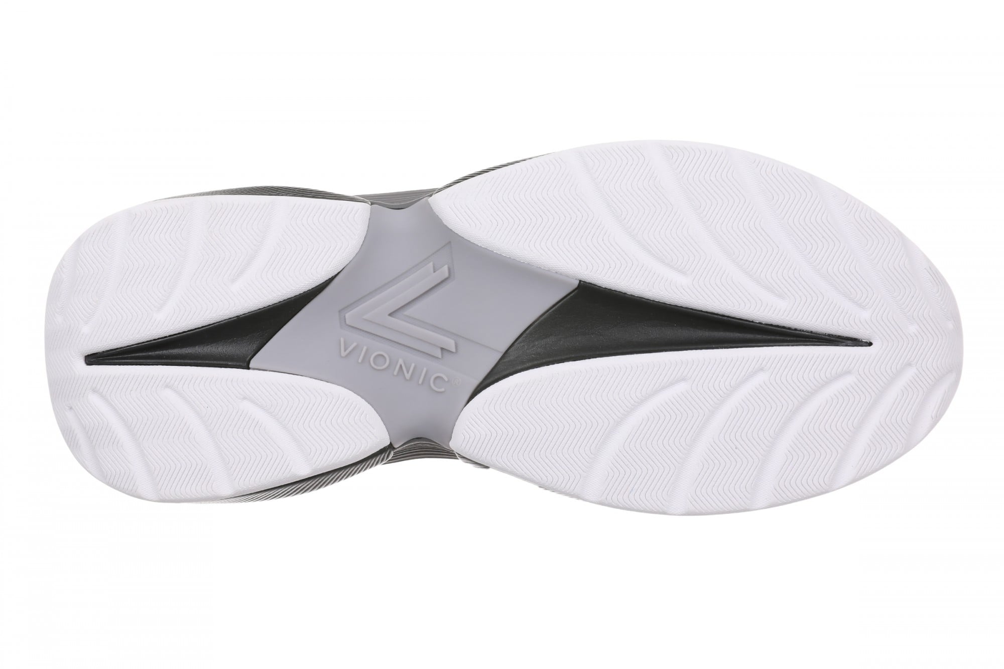 Vionic The Gabby Comfort Walking Shoe with Arch Support - Women's Lace-Up Sneaker - Raven Coast - Bottom