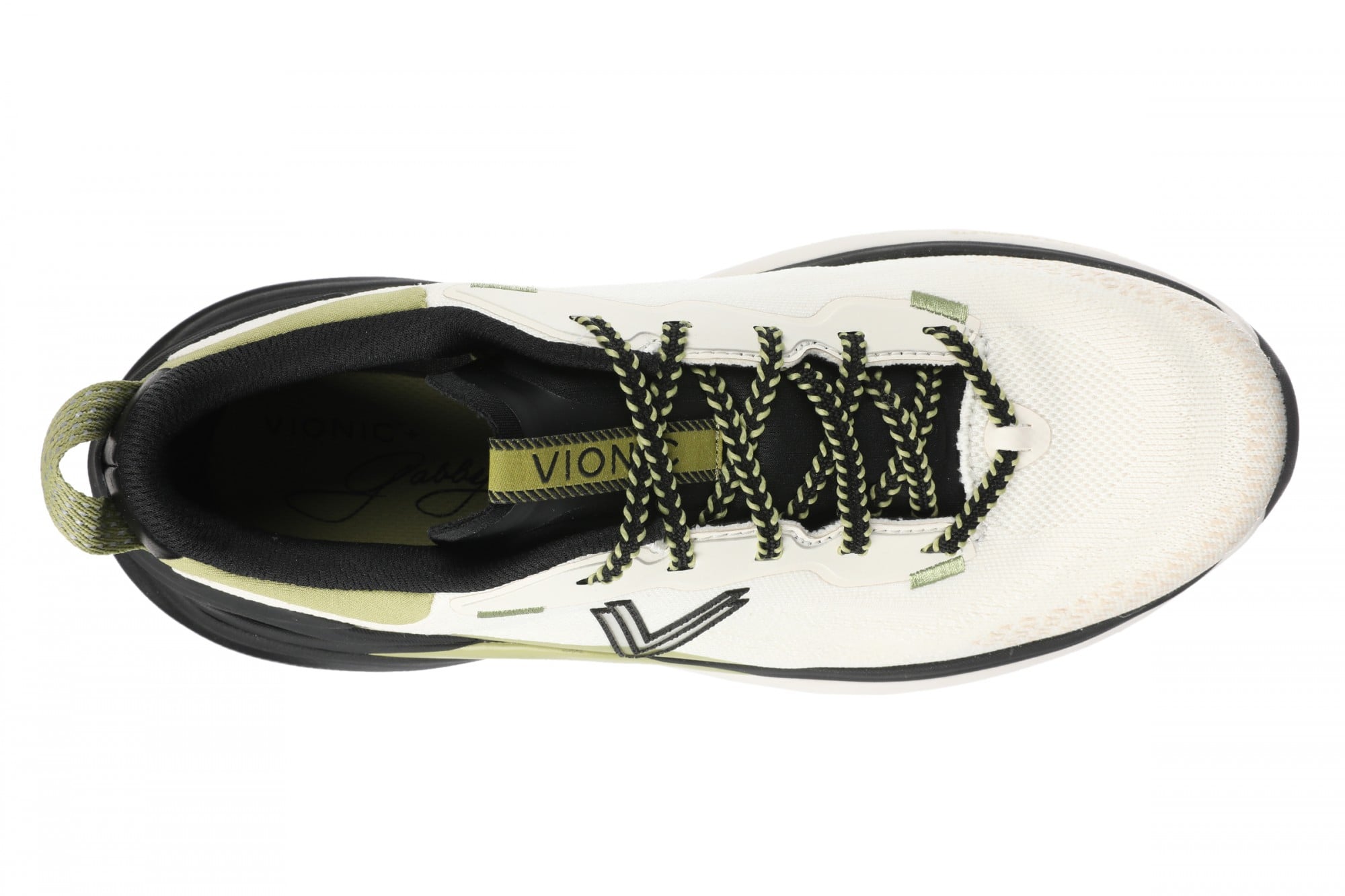 Vionic The Gabby Comfort Walking Shoe with Arch Support - Women's Lace-Up Sneaker - Salted Dune - Top