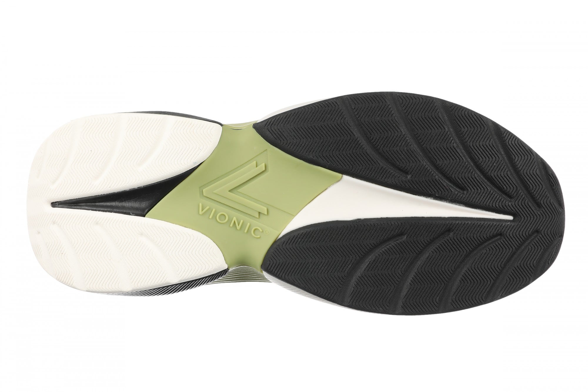 Vionic The Gabby Comfort Walking Shoe with Arch Support - Women's Lace-Up Sneaker - Salted Dune - Bottom