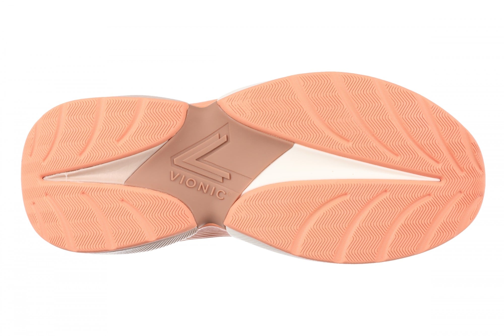 Vionic The Gabby Comfort Walking Shoe with Arch Support - Women's Lace-Up Sneaker - Adobe & Aloe - Bottom