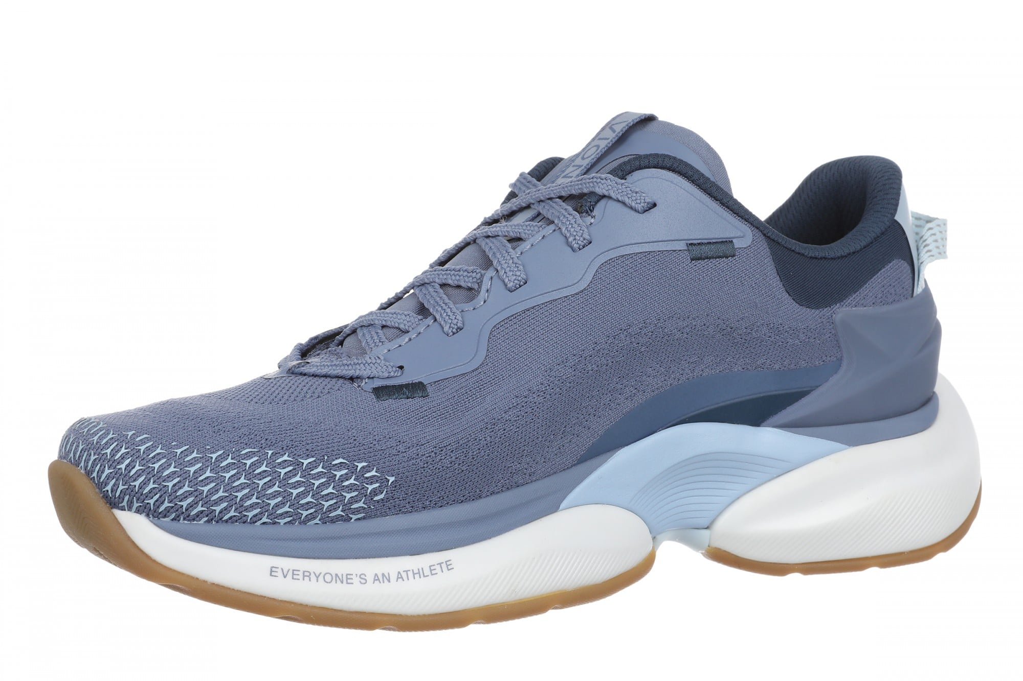 Vionic The Gabby Comfort Walking Shoe with Arch Support - Women's Lace-Up Sneaker - Ocean Veil - Left angle