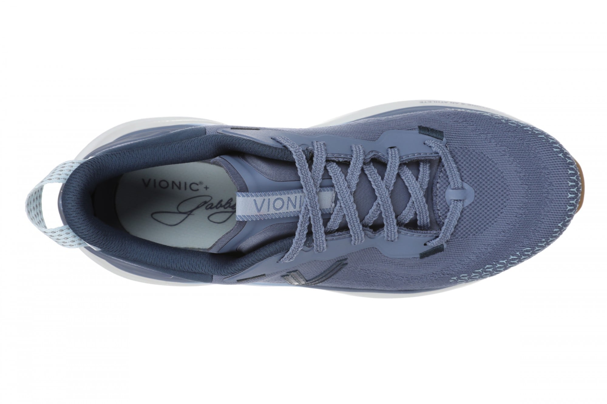 Vionic The Gabby Comfort Walking Shoe with Arch Support - Women's Lace-Up Sneaker - Ocean Veil - Top