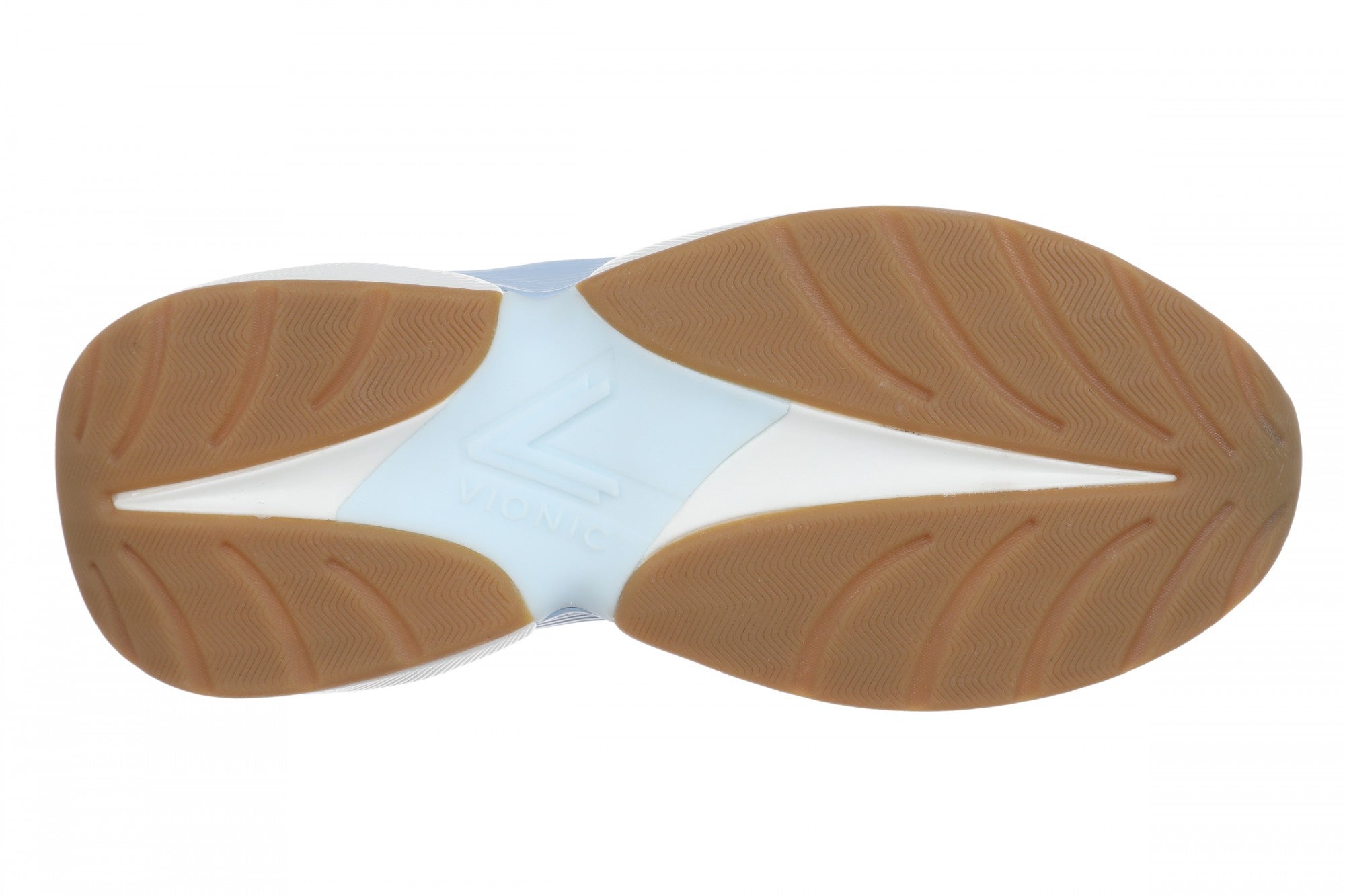 Vionic The Gabby Comfort Walking Shoe with Arch Support - Women's Lace-Up Sneaker - Ocean Veil - Bottom