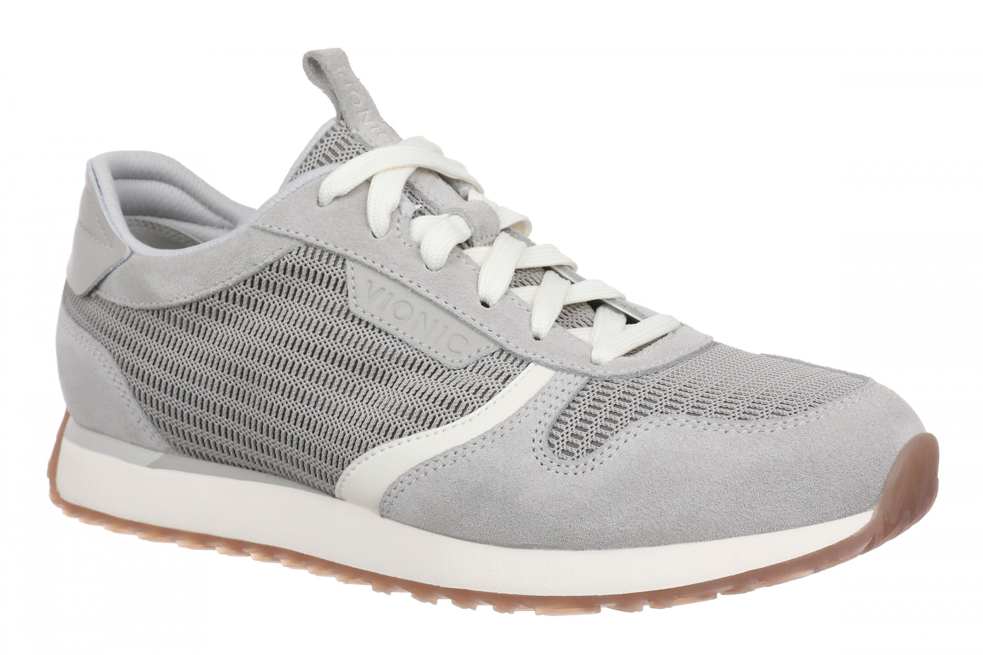 Vionic Monarch Mesh Women's Orthotic Comfort Sneaker with Arch Support in Paloma Grey