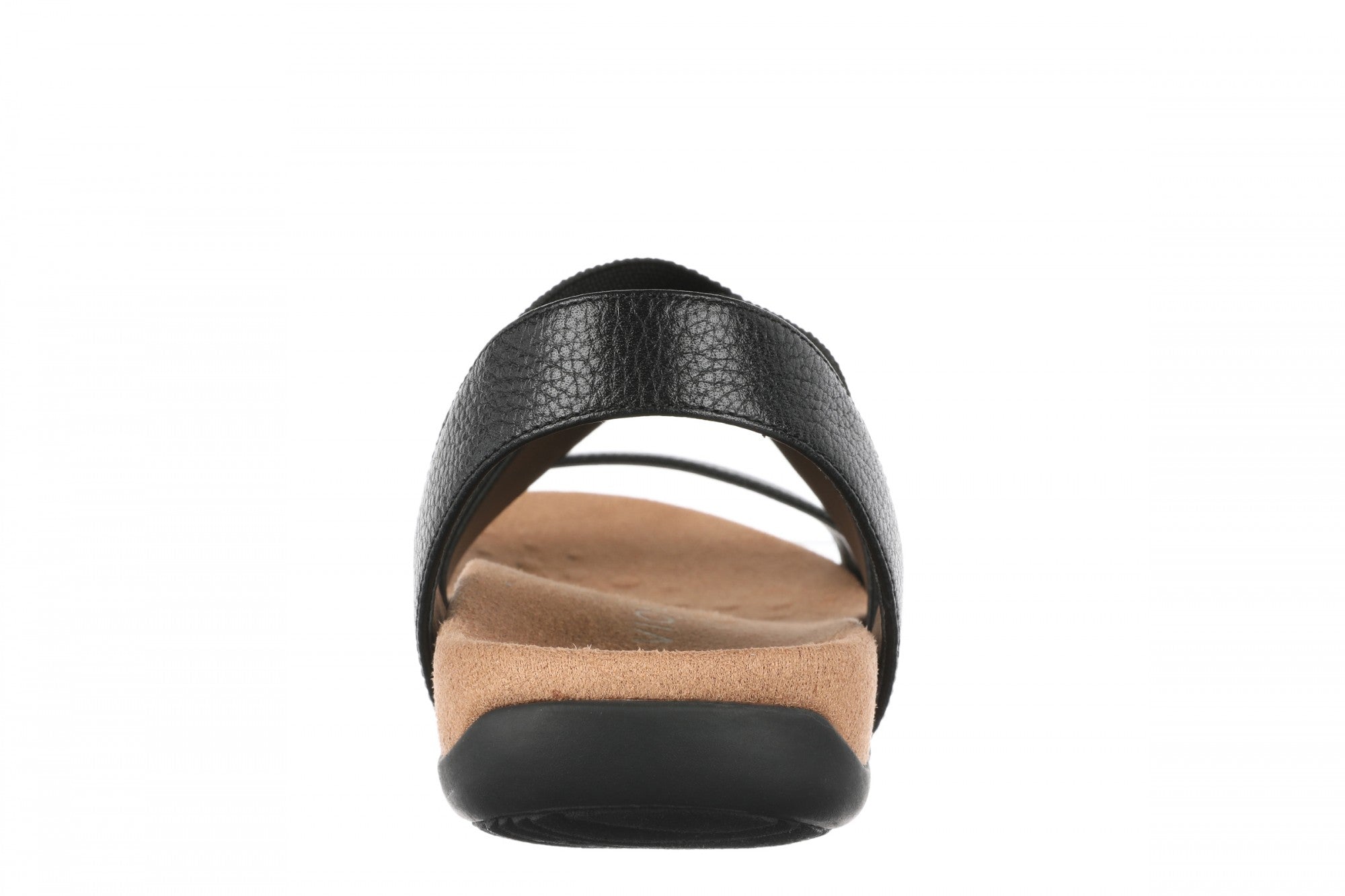 Vionic Raina Women's Strappy Comfort Sandal with Orthotic Arch Support - Black - Back