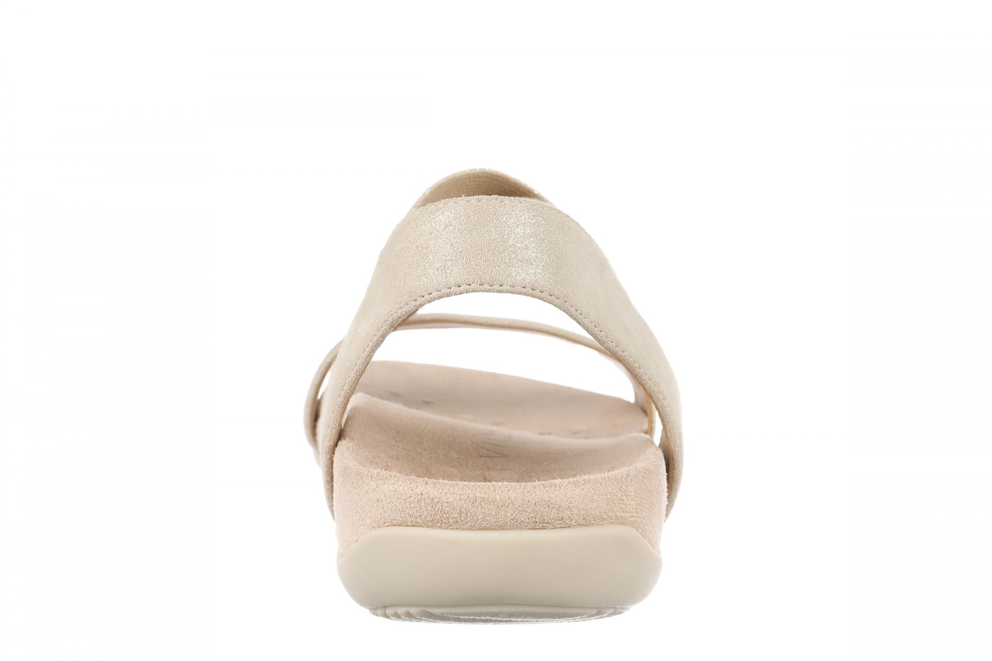 Vionic Raina Women's Strappy Comfort Sandal with Orthotic Arch Support - Gold - Back