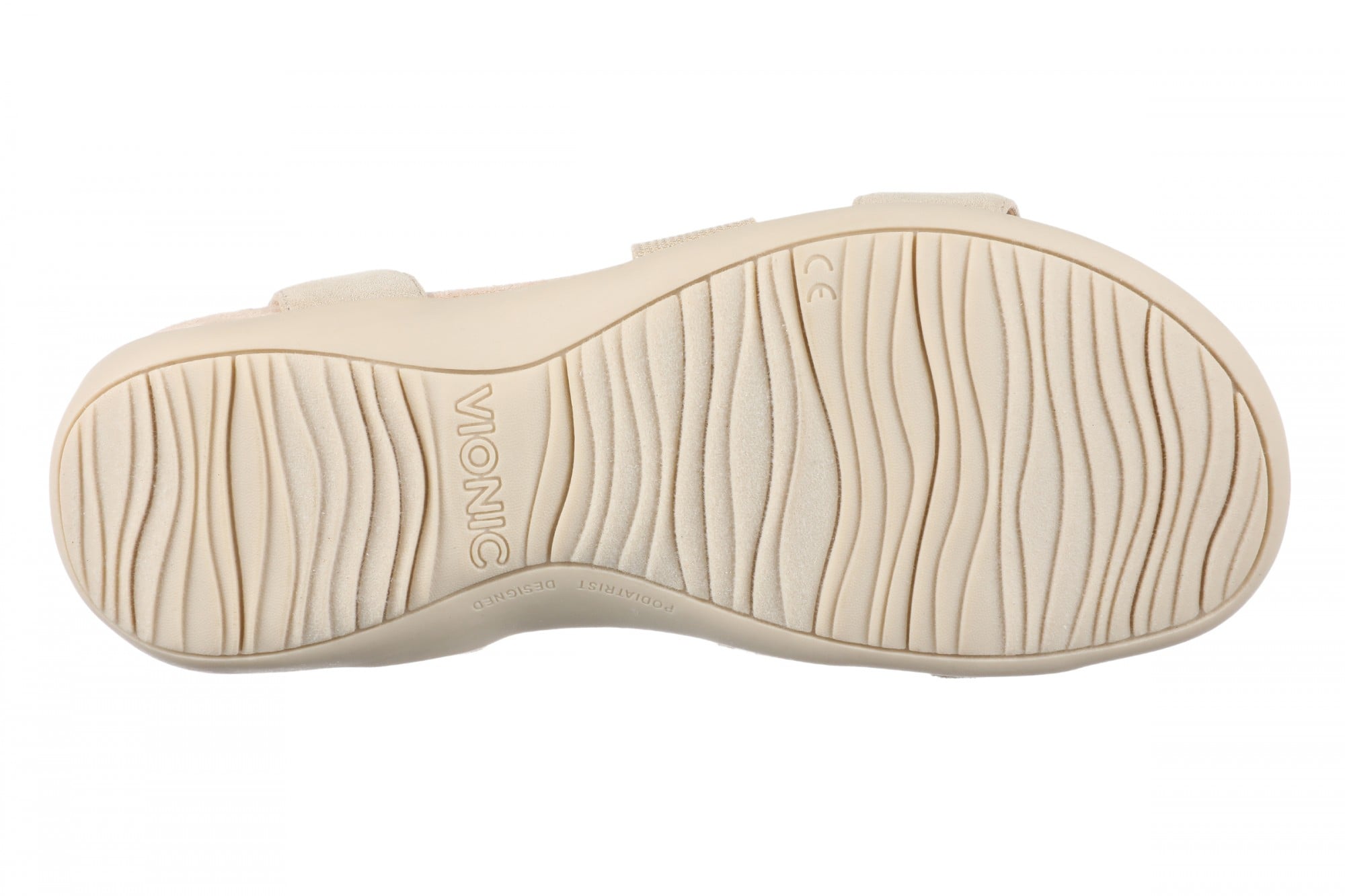 Vionic Raina Women's Strappy Comfort Sandal with Orthotic Arch Support - Gold - Bottom