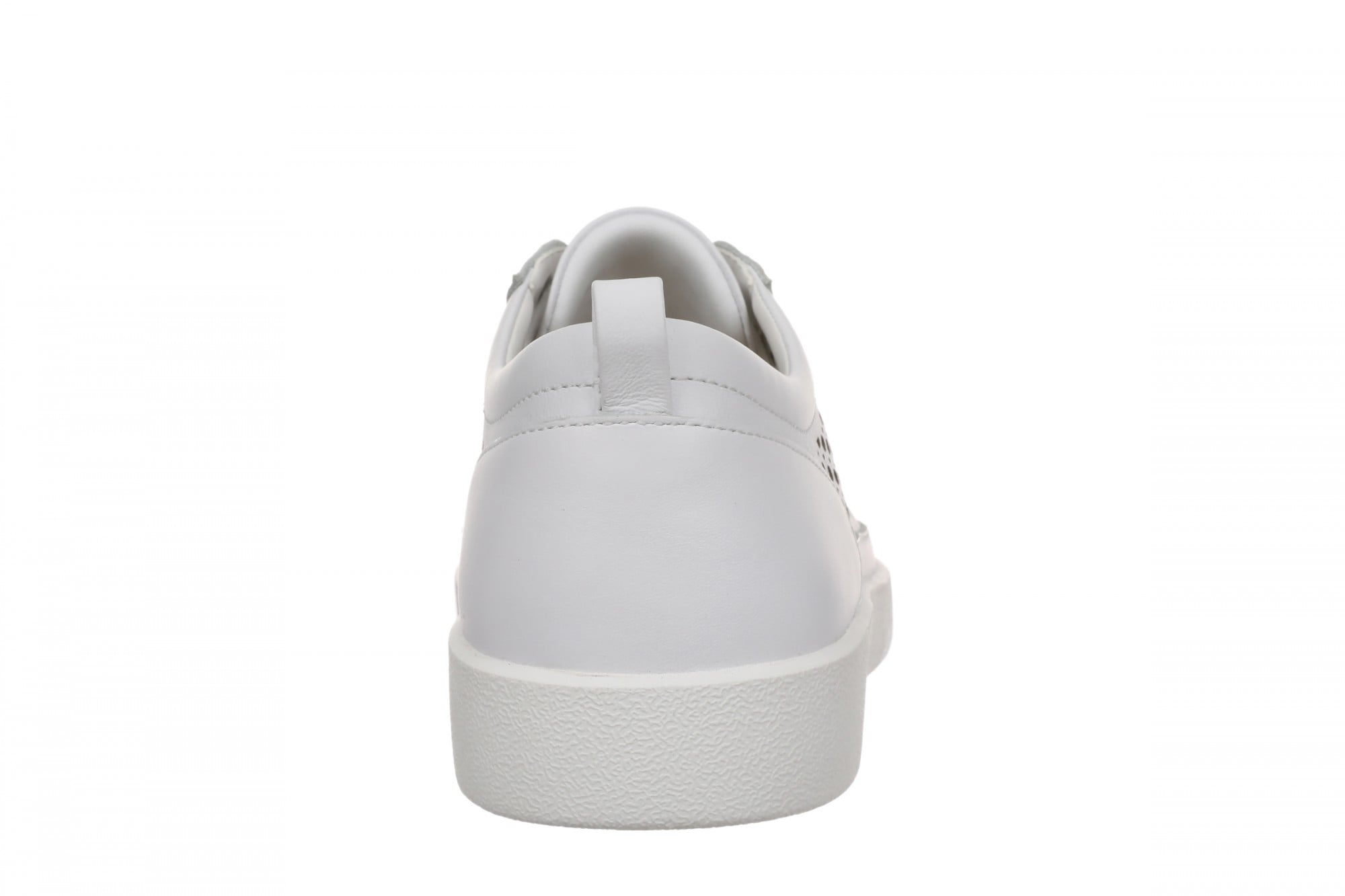 Vionic Winny Perf - Women's Perforated Leather Comfortable Supportive Orthotic Lace-Up Shoes with Arch Support - White - Back