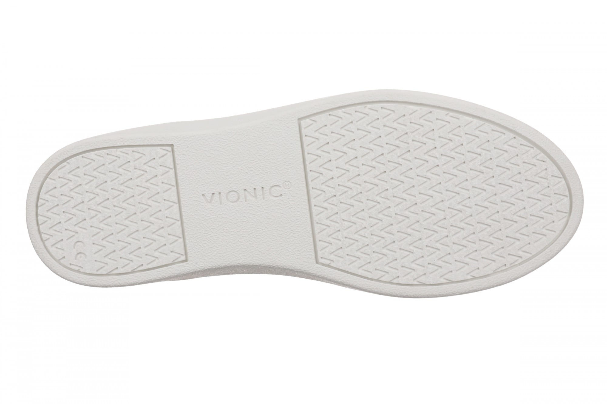 Vionic Winny Perf - Women's Perforated Leather Comfortable Supportive Orthotic Lace-Up Shoes with Arch Support - White - Bottom