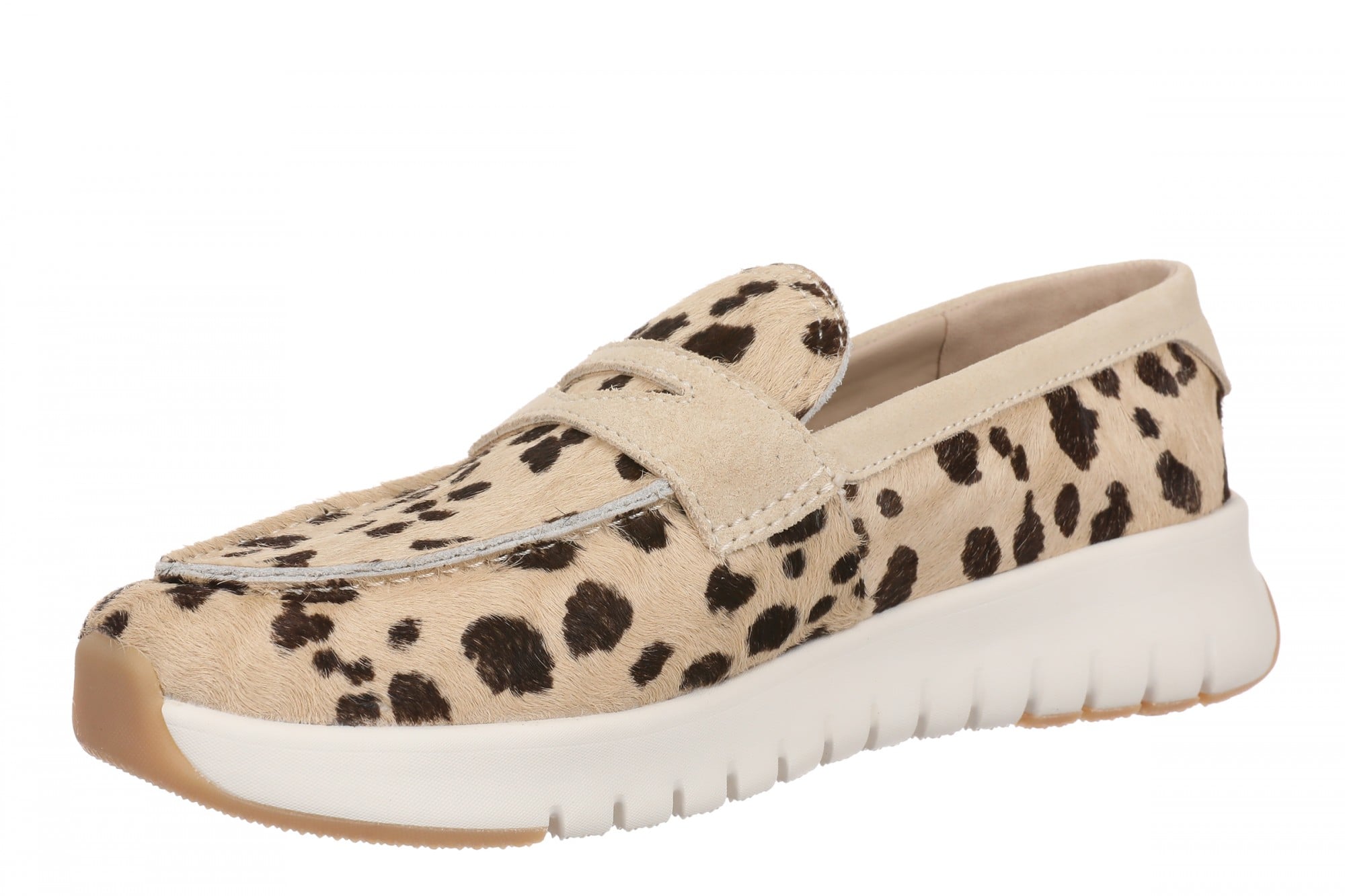 Vionic Uptown 2.0 Women's Slip-On Loafer - Beige/Brown - Left angle