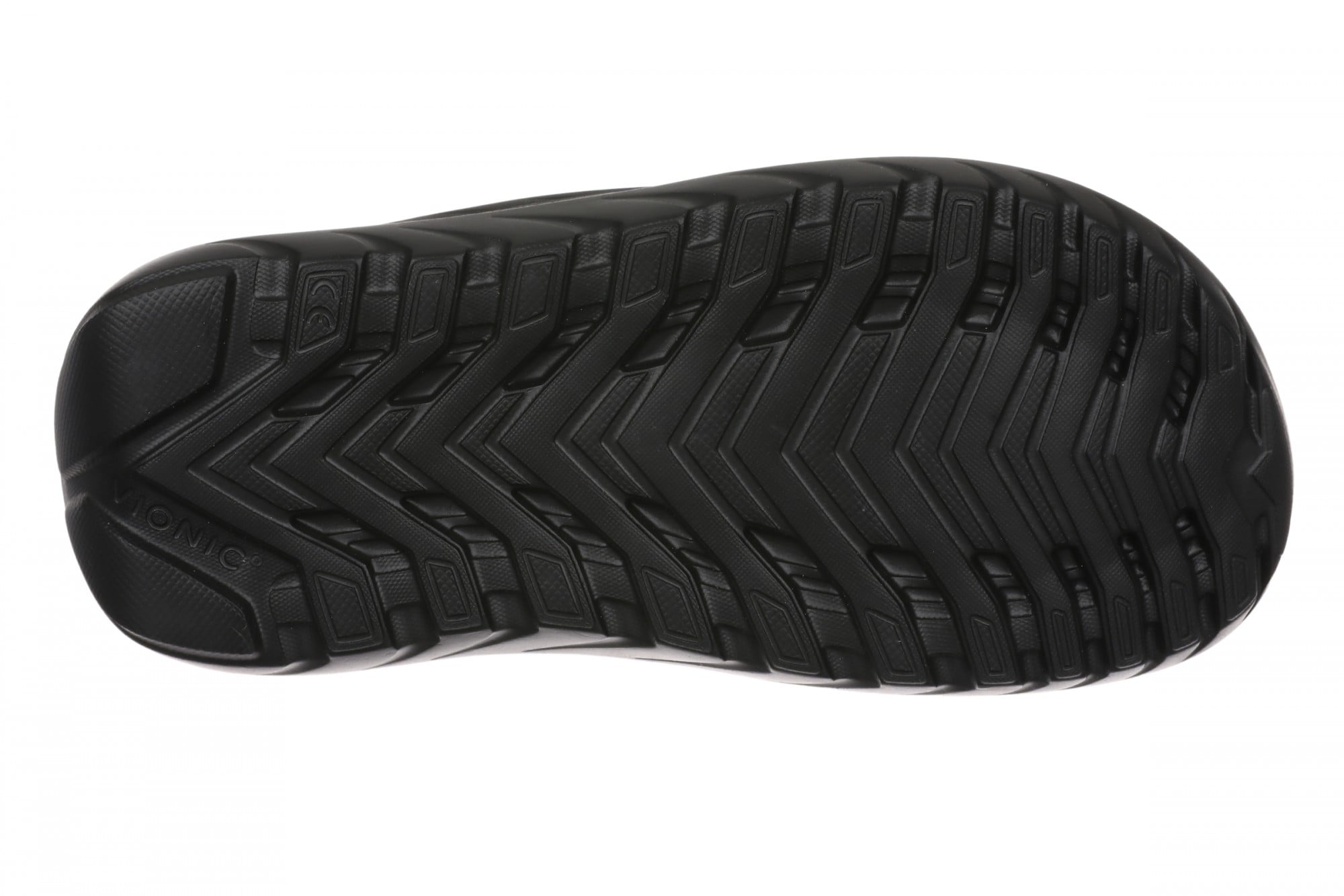 Vionic Restore III Unisex Recovery Toe-Post Sandal - Black - Bottom