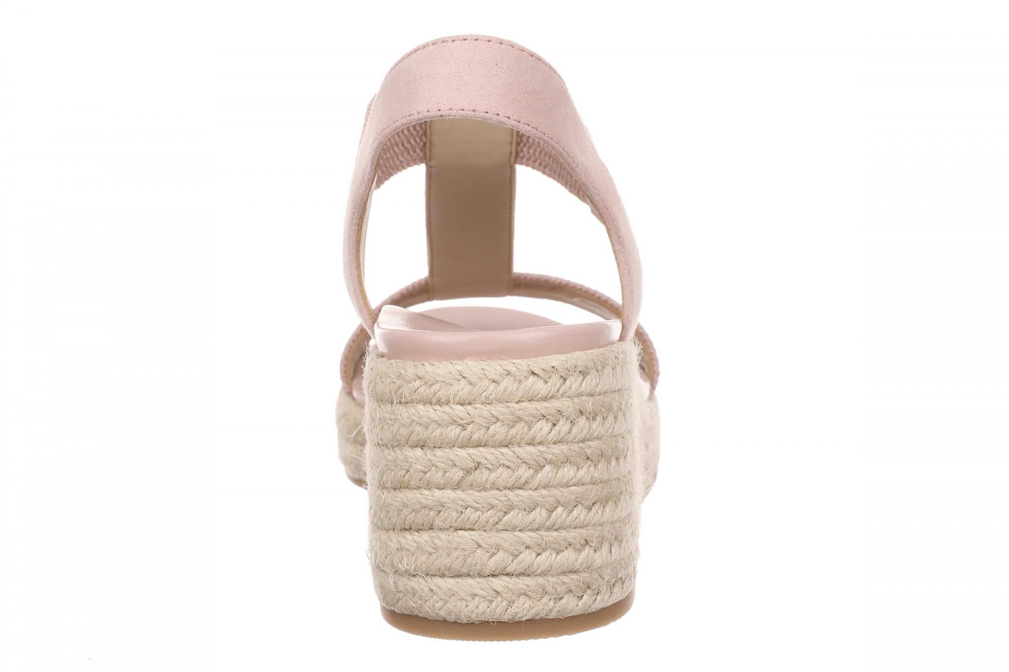 Vionic Calera Women's Espadrille Wedge Arch Support Sandal - Misty Rose - Back