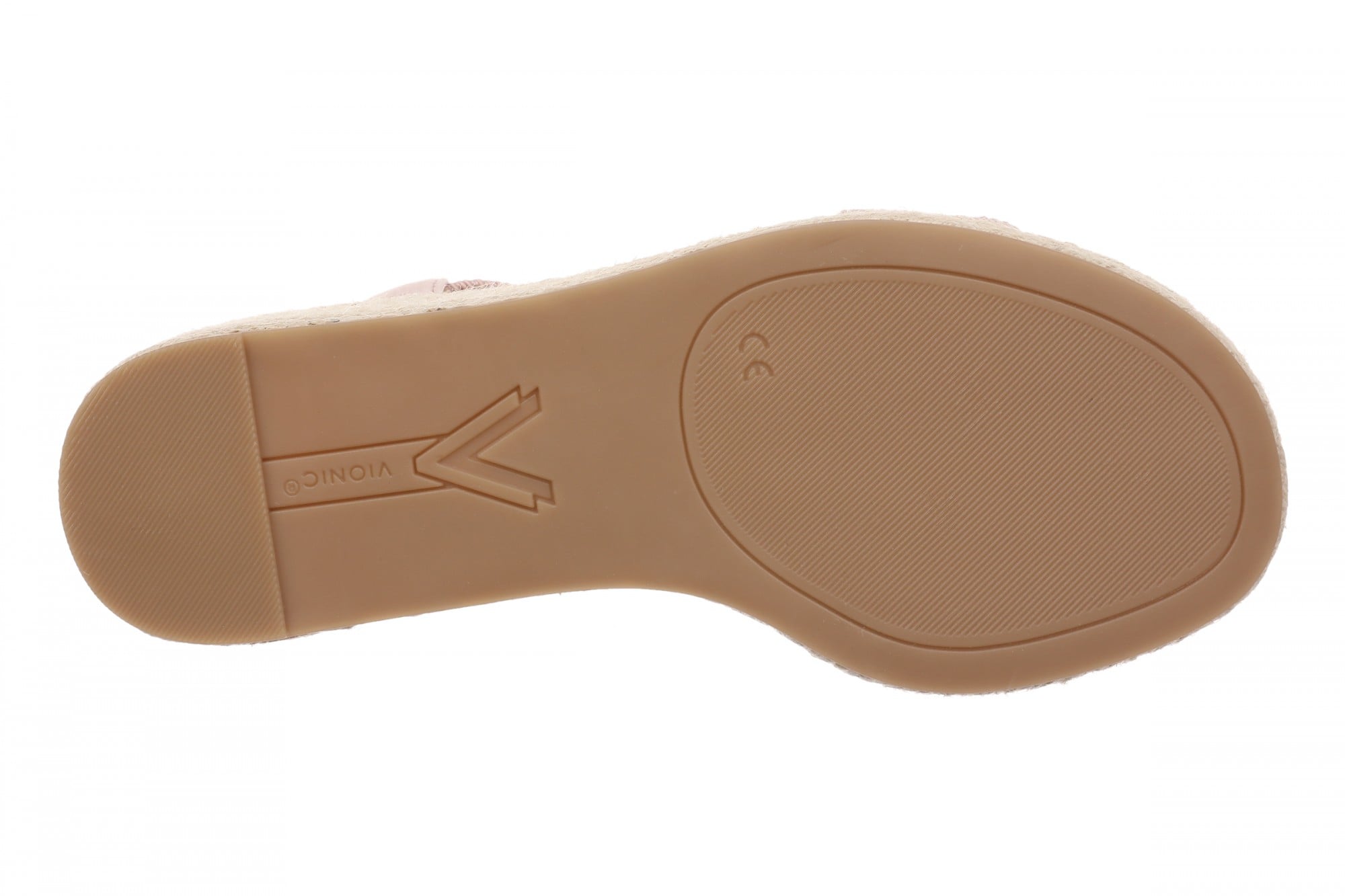 Vionic Calera Women's Espadrille Wedge Arch Support Sandal - Misty Rose - Bottom