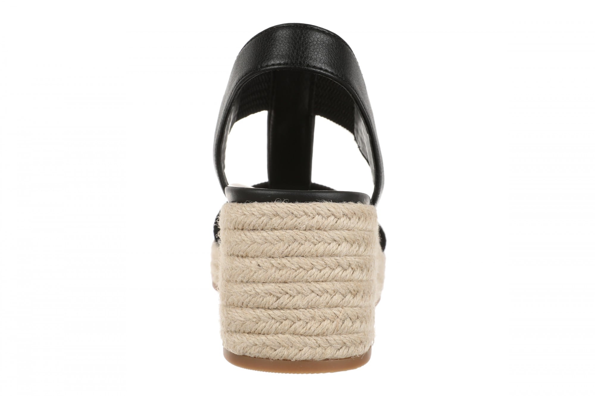 Vionic Calera Women's Espadrille Wedge Arch Support Sandal - Black II - Back