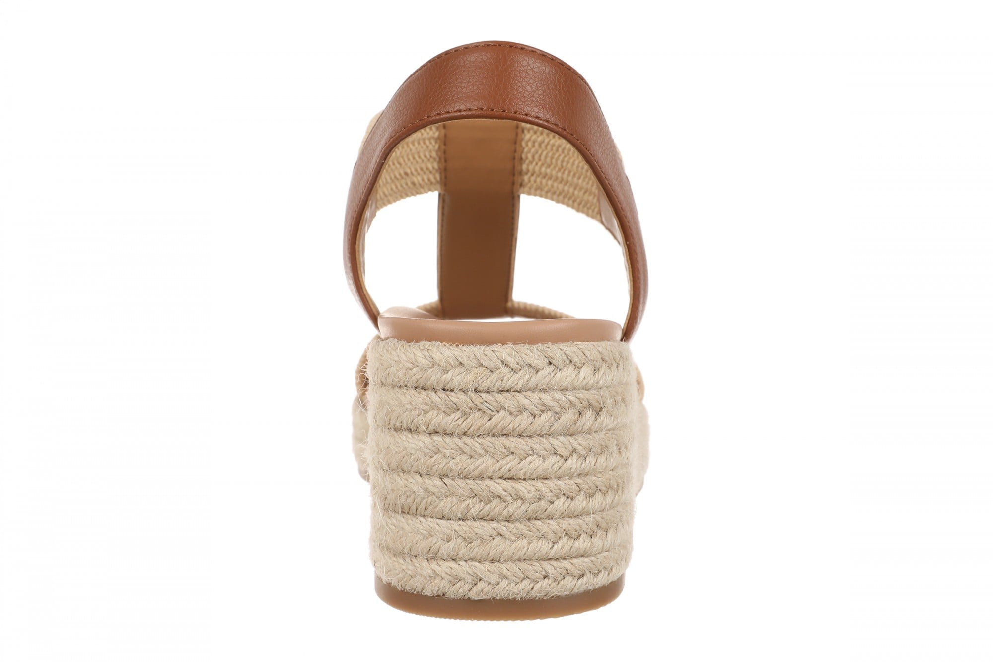 Vionic Calera Women's Espadrille Wedge Arch Support Sandal - Camel II - Back