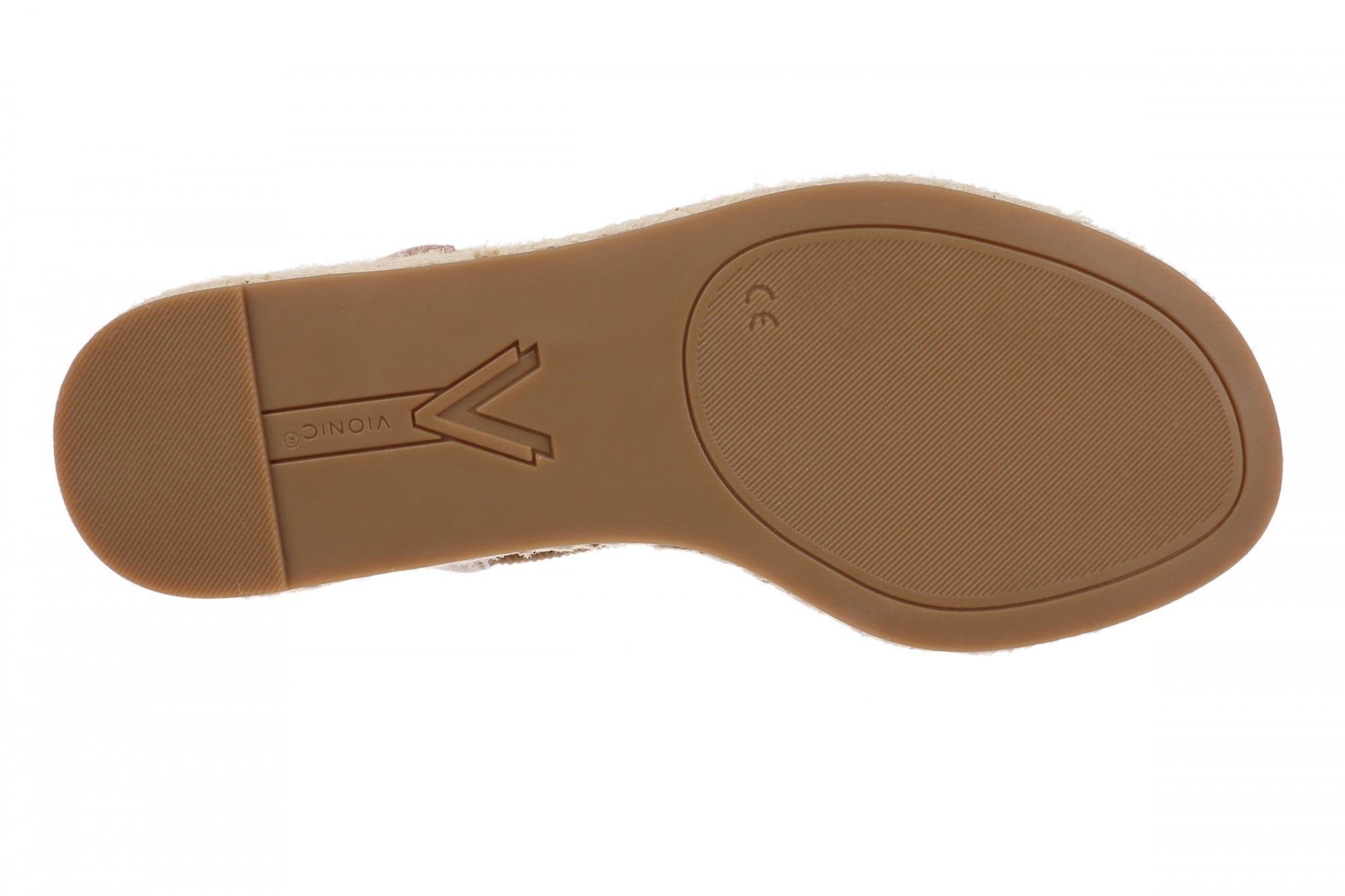 Vionic Calera Women's Espadrille Wedge Arch Support Sandal - Camel II - Bottom