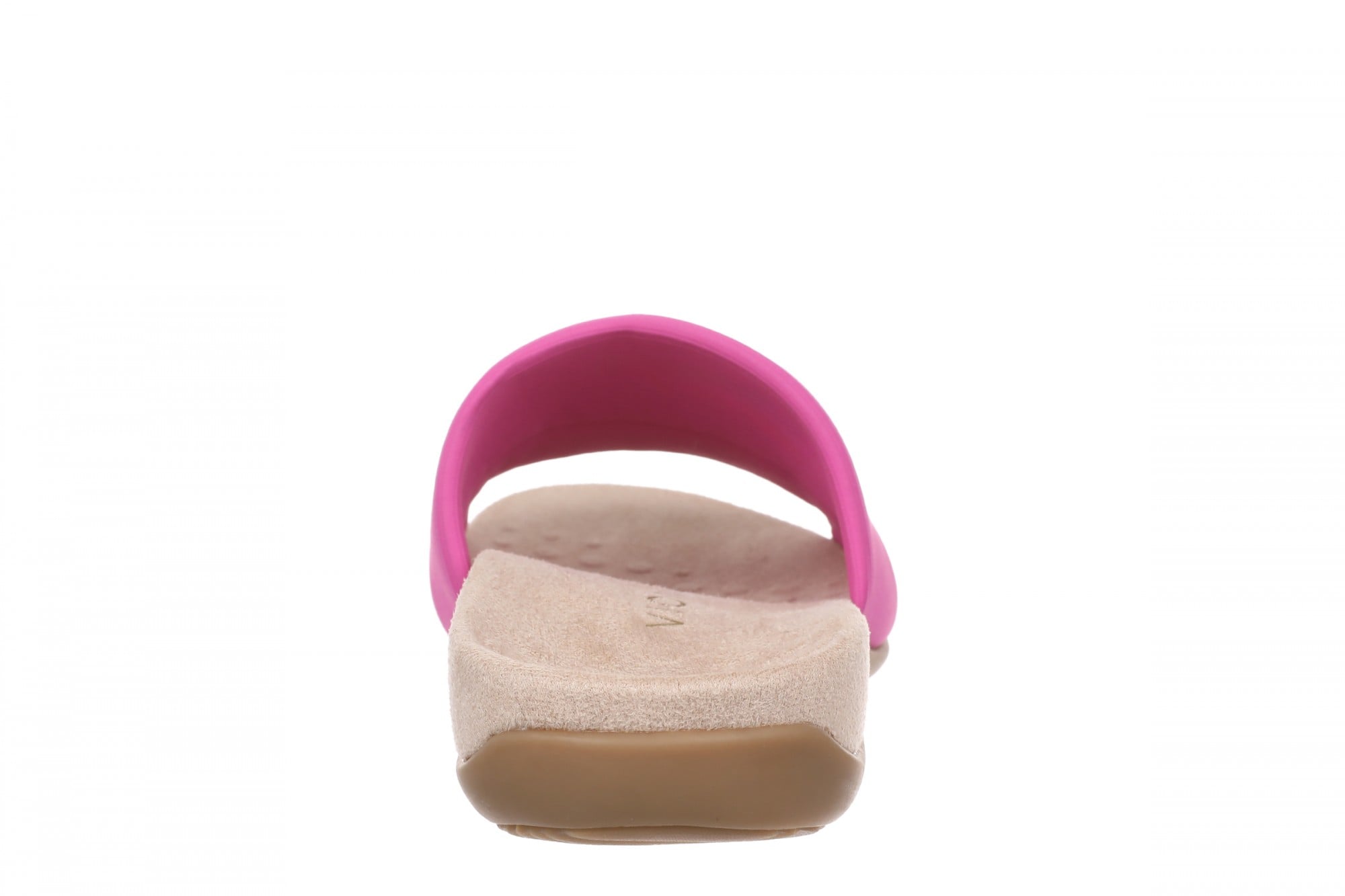 Vionic Renie Knit Women's Orthotic Slide Sandal - Stretch Knit Comfort Support - Rose Violet - Back