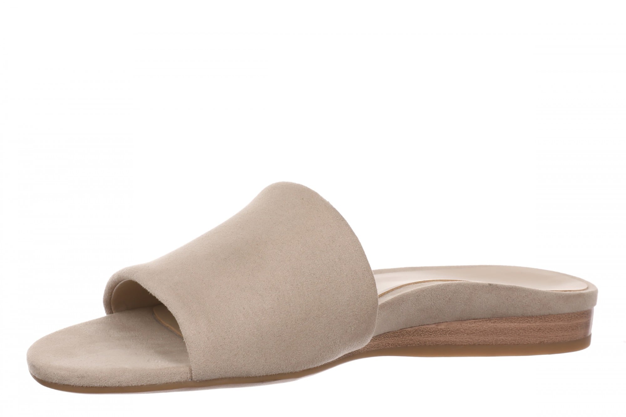 Vionic Gillian Arch Support Women's Slide Sandal - Lucid Beige - Left angle