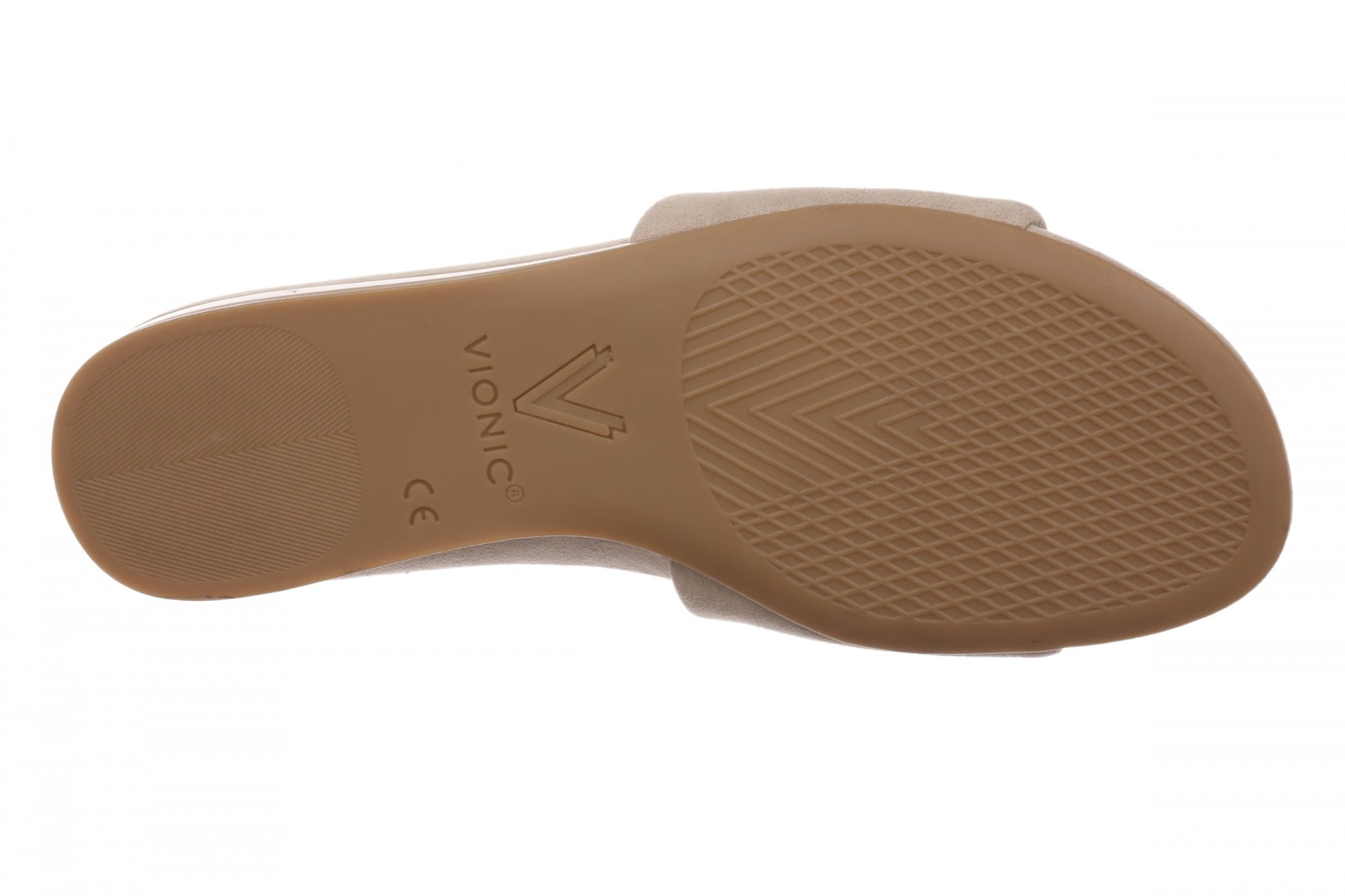 Vionic Gillian Arch Support Women's Slide Sandal - Lucid Beige - Bottom