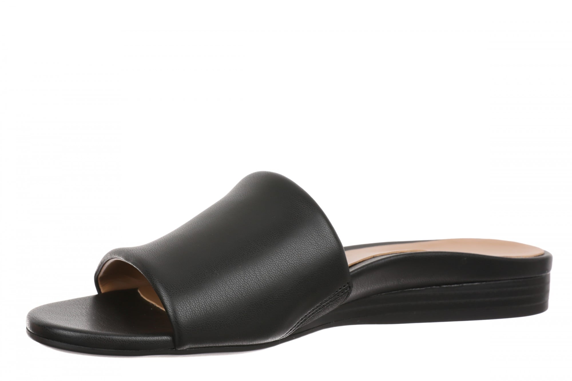 Vionic Gillian Arch Support Women's Slide Sandal - Black - Left angle