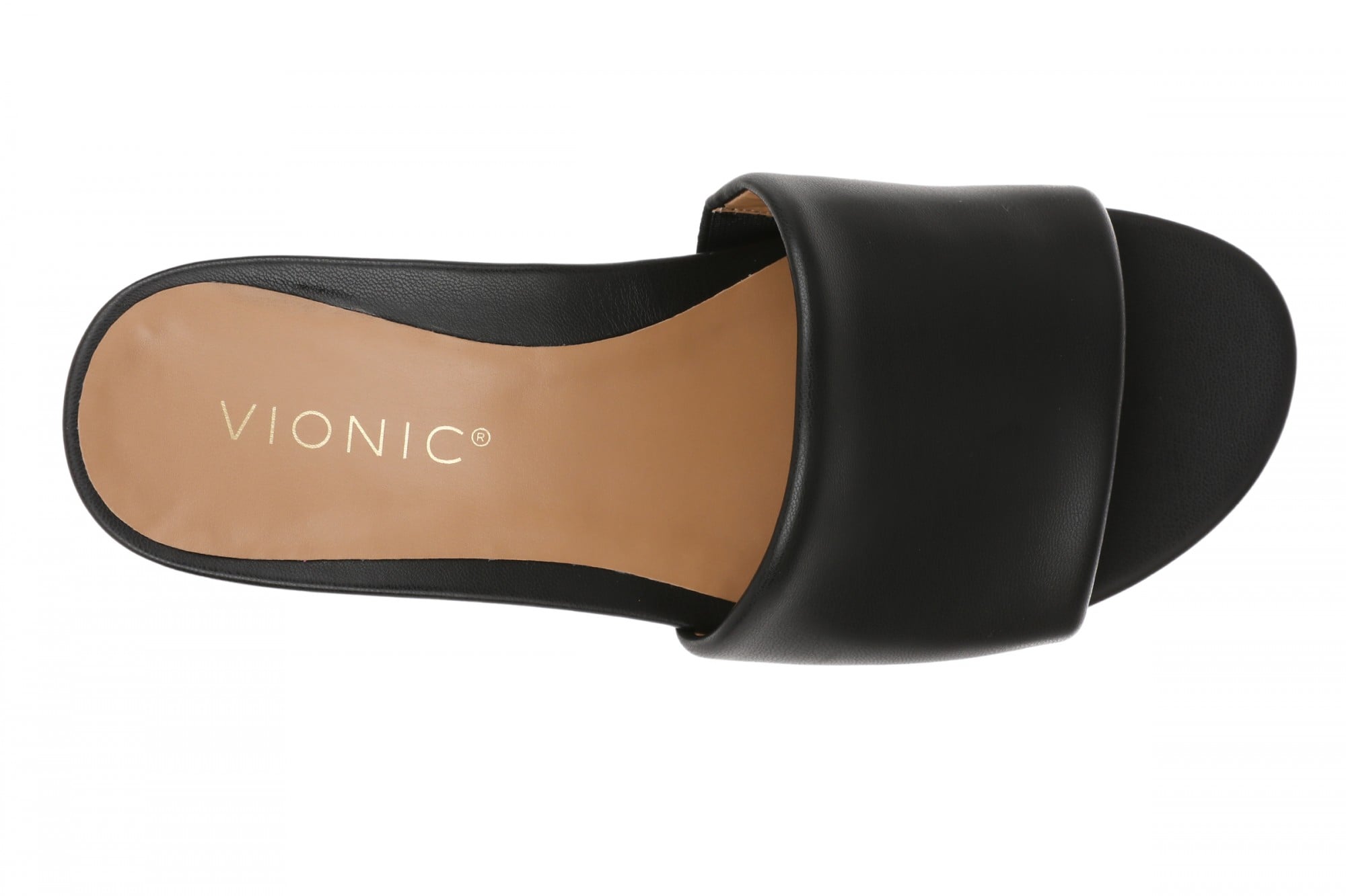 Vionic Gillian Arch Support Women's Slide Sandal - Black - Top