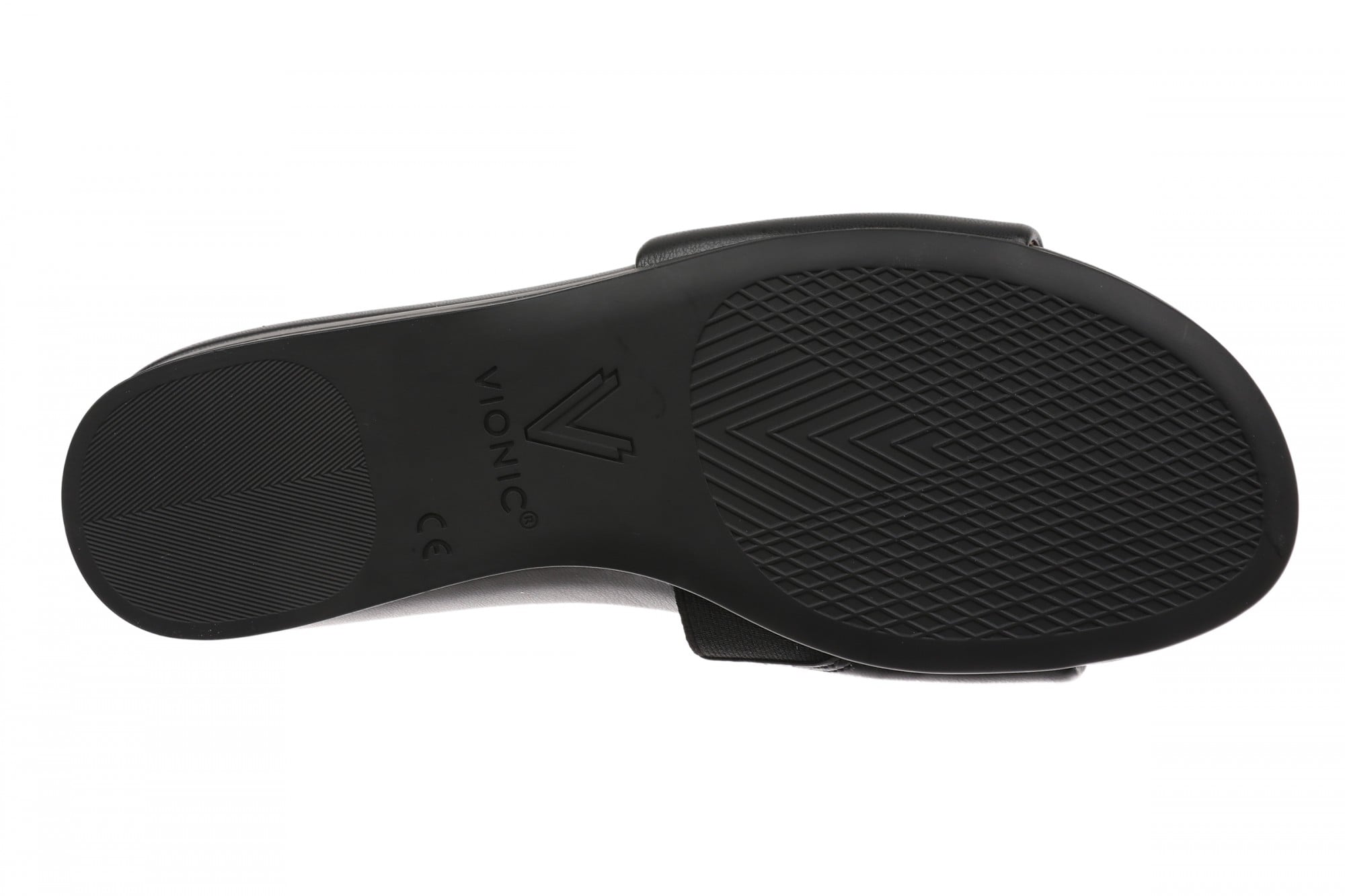 Vionic Gillian Arch Support Women's Slide Sandal - Black - Bottom