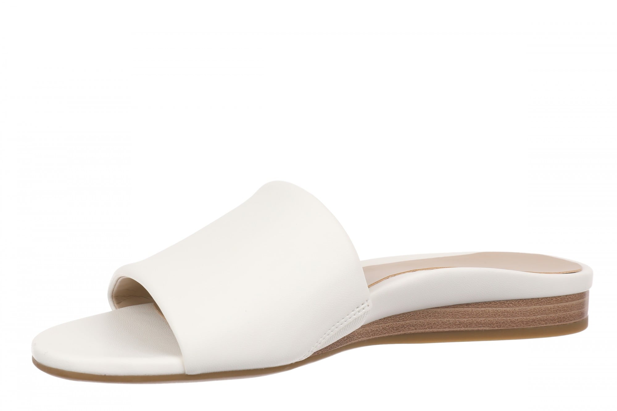 Vionic Gillian Arch Support Women's Slide Sandal - Ivory - Left angle