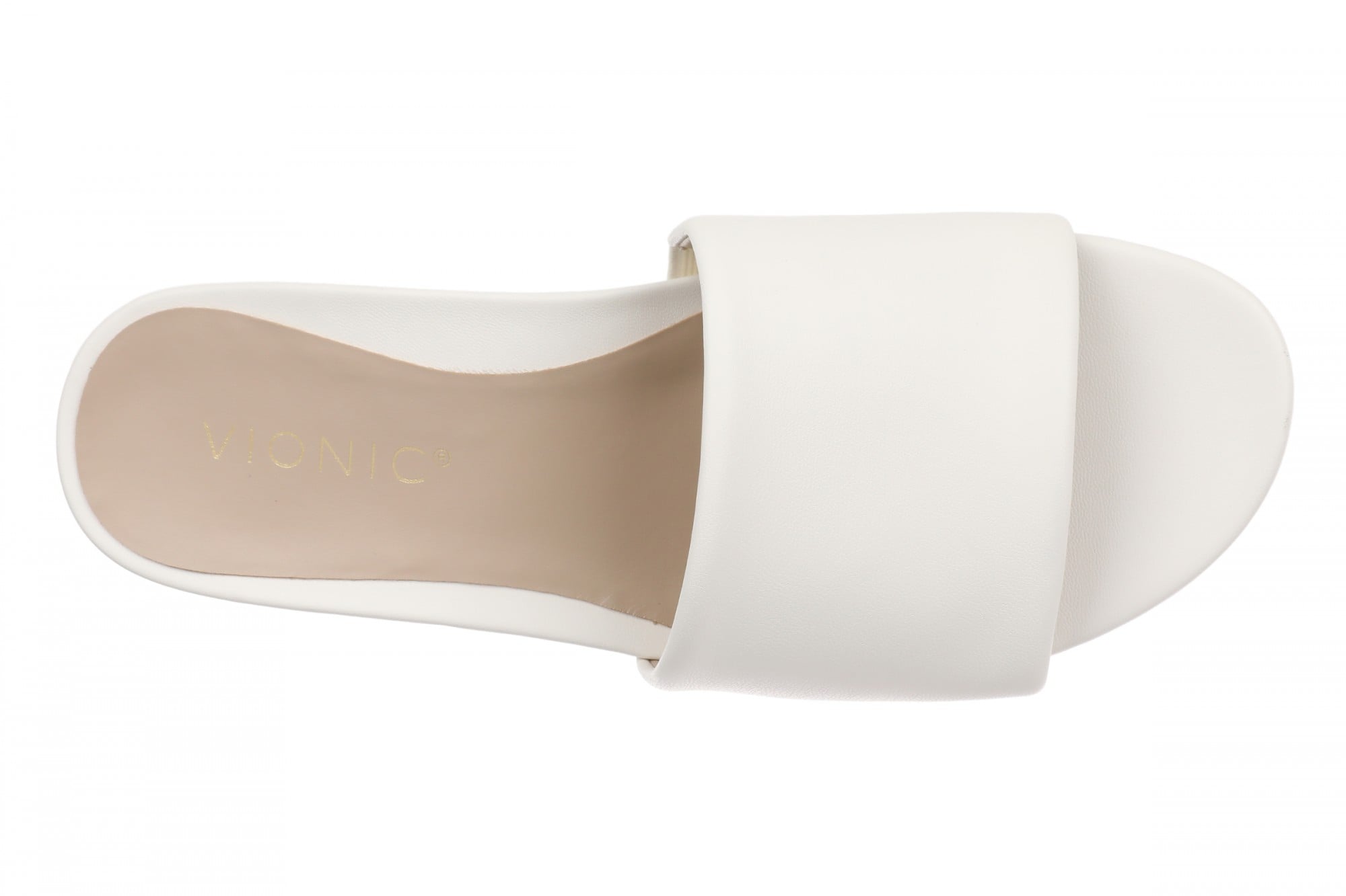 Vionic Gillian Arch Support Women's Slide Sandal - Ivory - Top