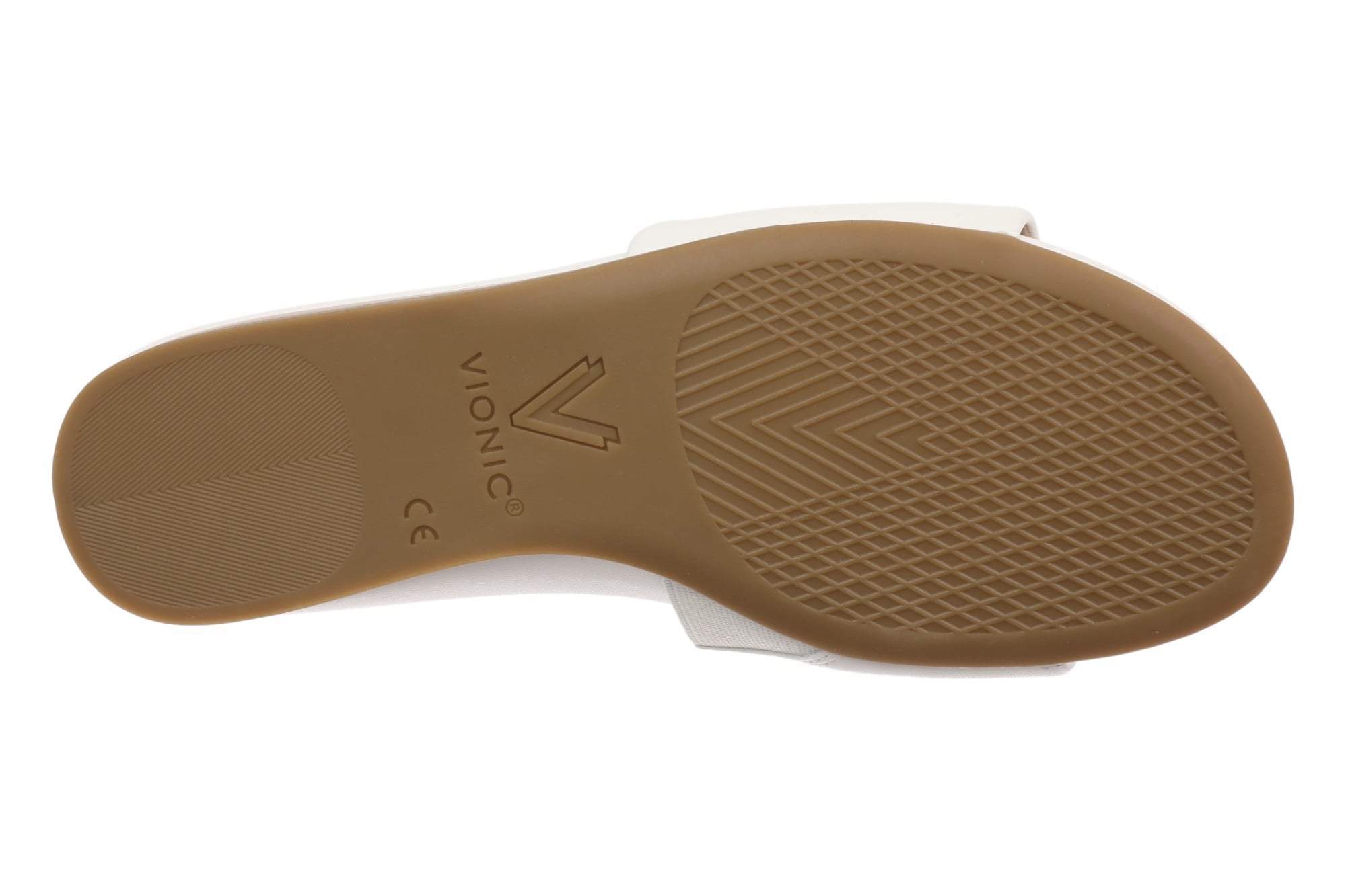 Vionic Gillian Arch Support Women's Slide Sandal - Ivory - Bottom
