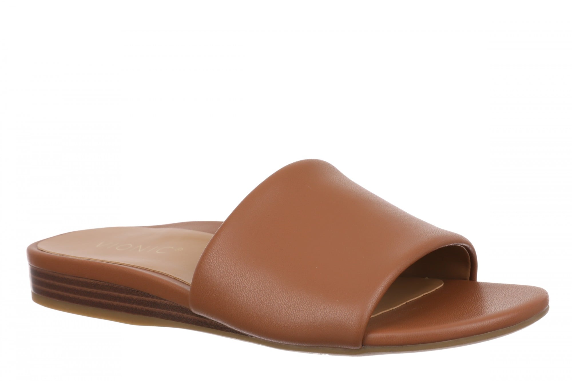 Vionic Gillian Arch Support Women's Slide Sandal - Tan - Angle main