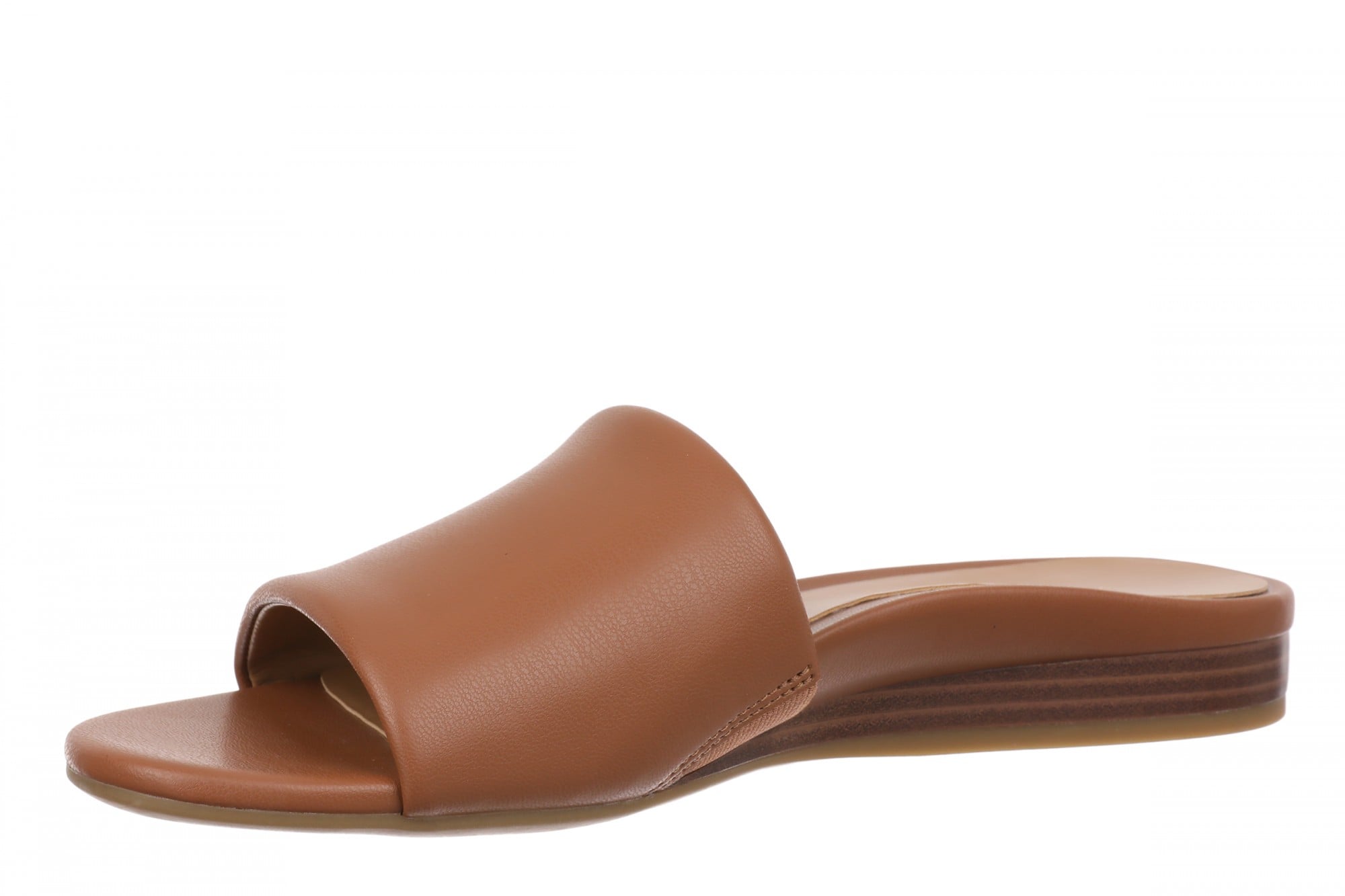 Vionic Gillian Arch Support Women's Slide Sandal - Tan - Left angle
