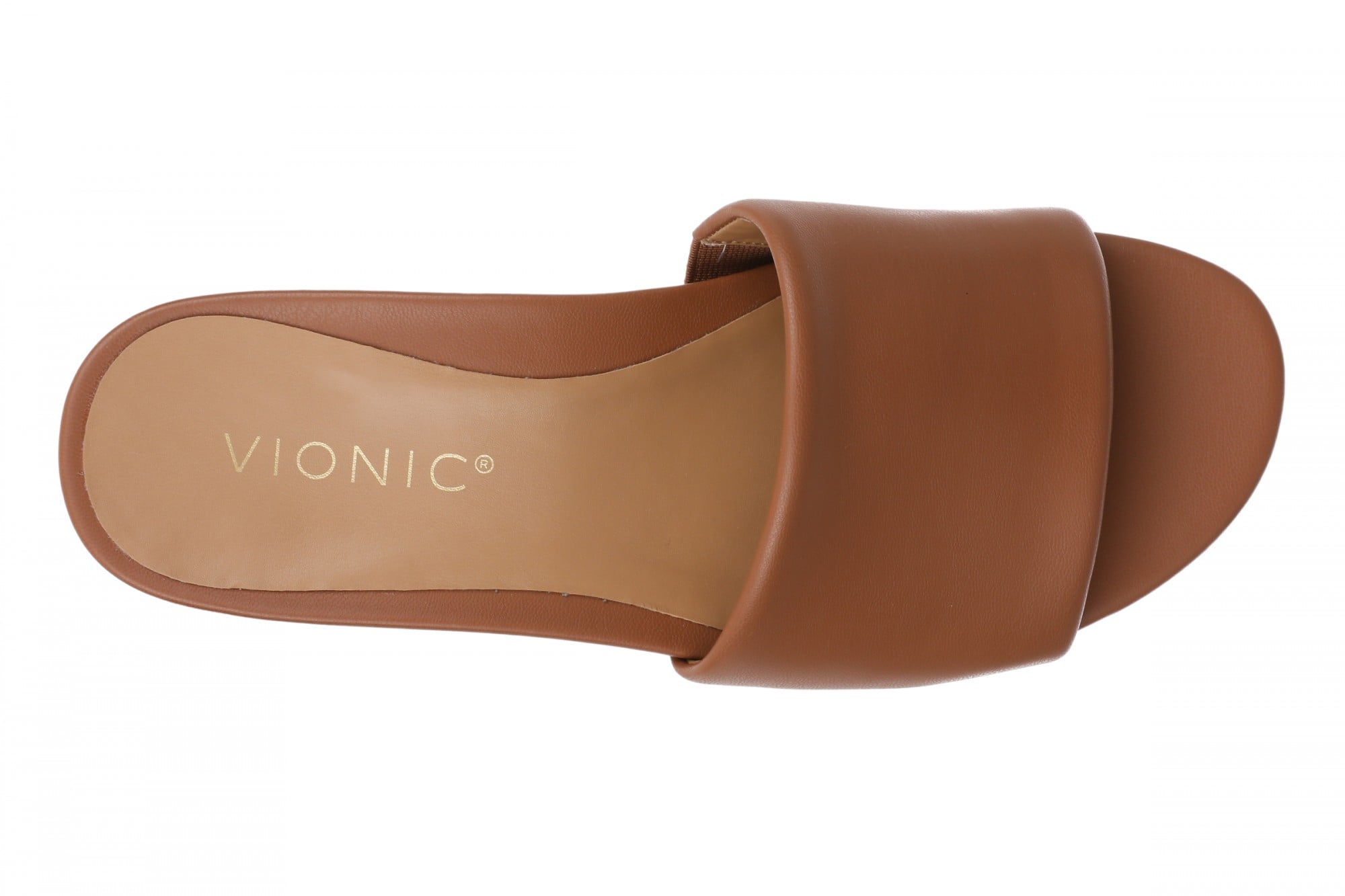 Vionic Gillian Arch Support Women's Slide Sandal - Tan - Top