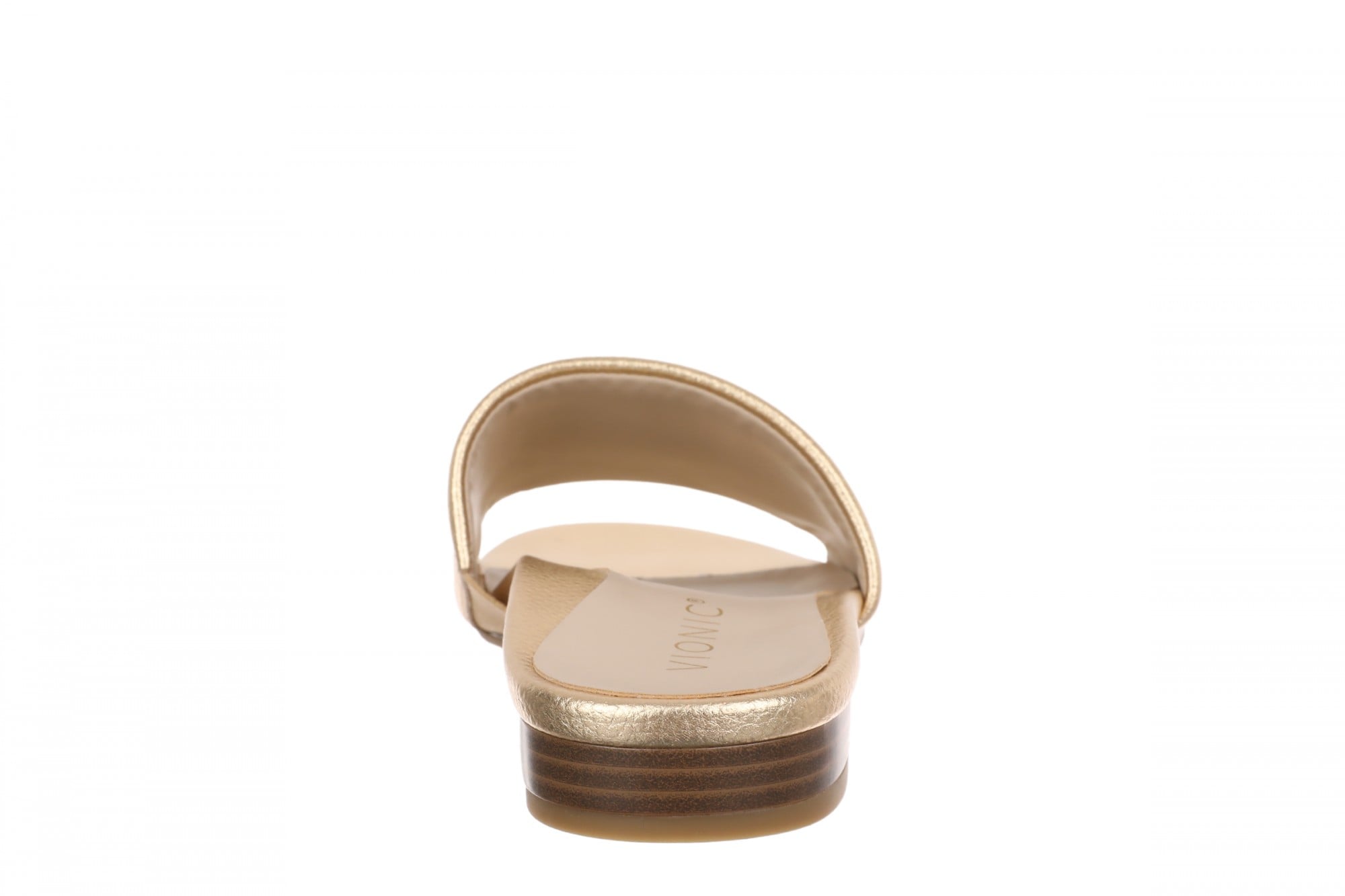 Vionic Gillian Arch Support Women's Slide Sandal - Gold - Back