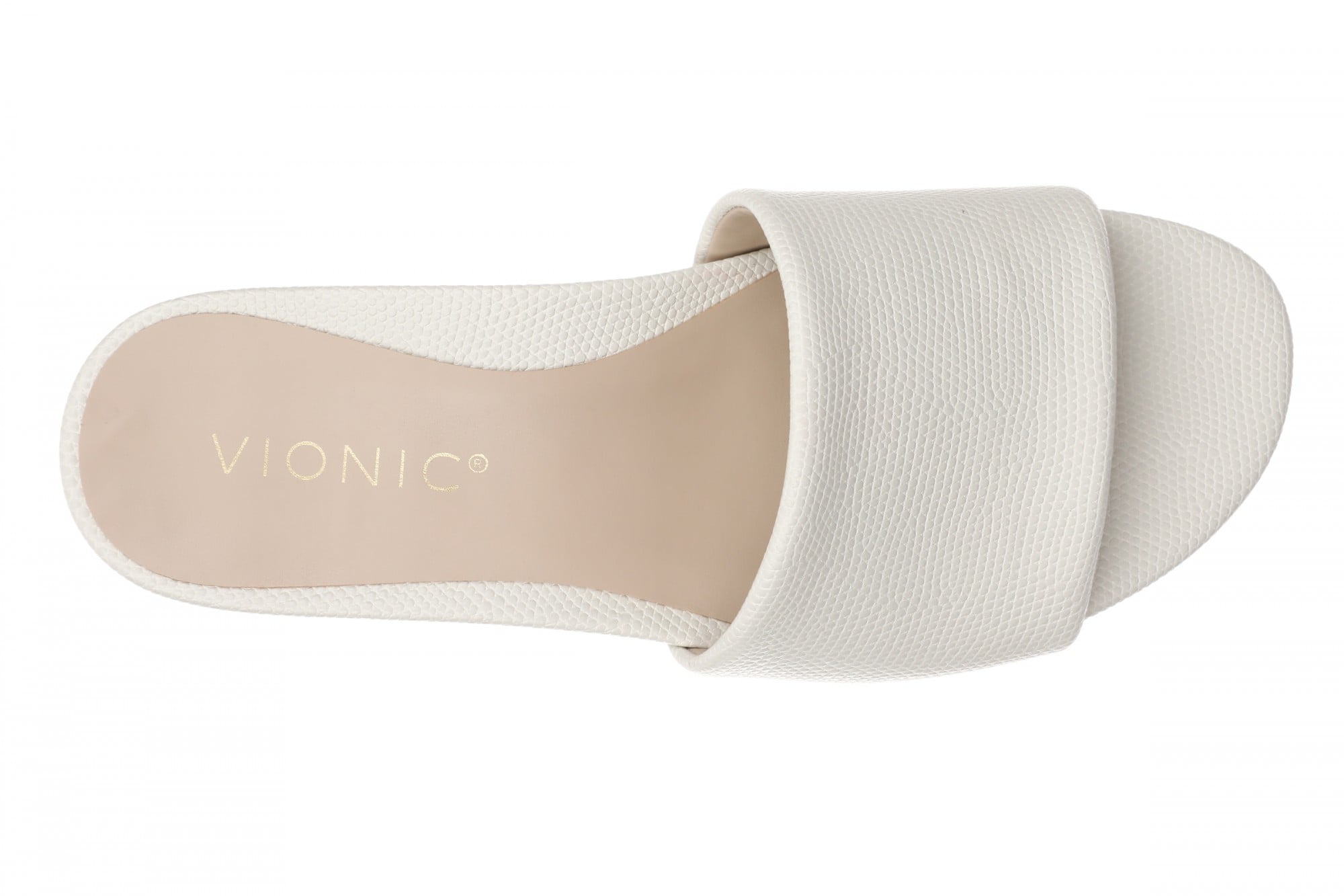 Vionic Gillian Arch Support Women's Slide Sandal - Cream - Top