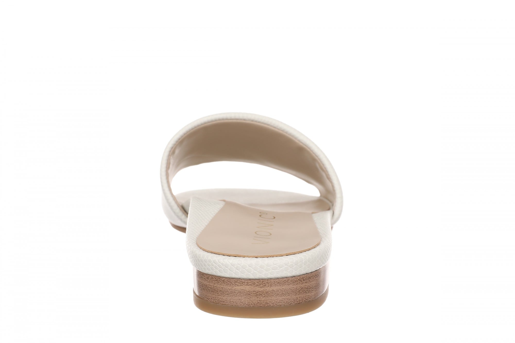 Vionic Gillian Arch Support Women's Slide Sandal - Cream - Back